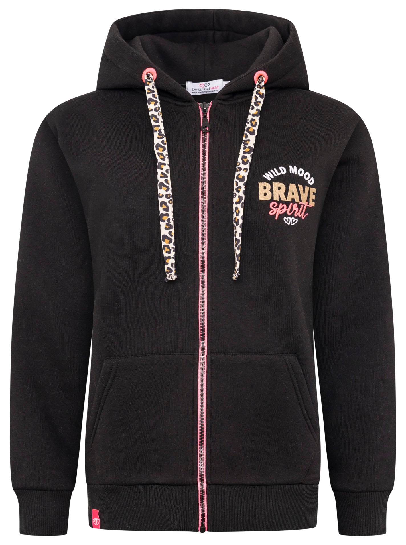 Zwillingsherz Kapuzensweatjacke ""Brave Spirit"", Langarm, Reißverschluss, günstig online kaufen