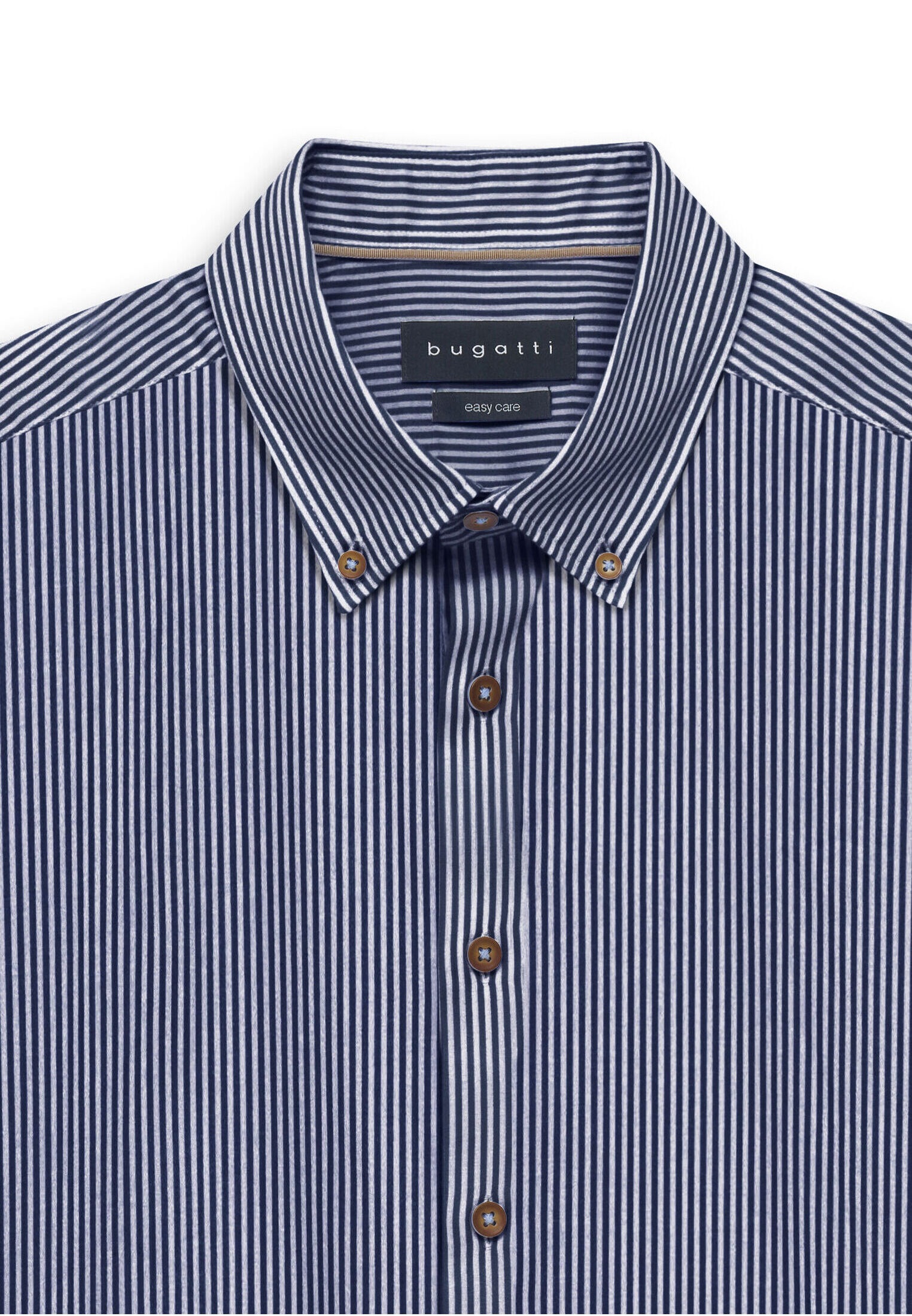 bugatti Businesshemd »Easy-Care« gestreift mit Satin-Optik