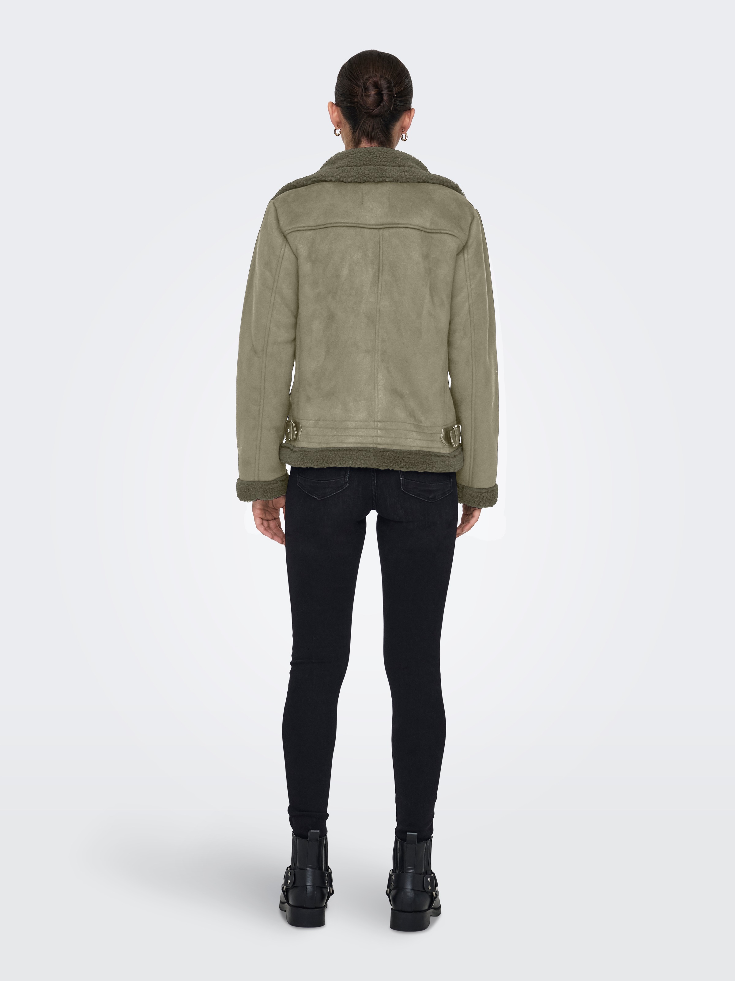 ONLY Lederimitatjacke "ONLNEWDIANA AVIATOR JACKET CC OTW", ohne Kapuze günstig online kaufen