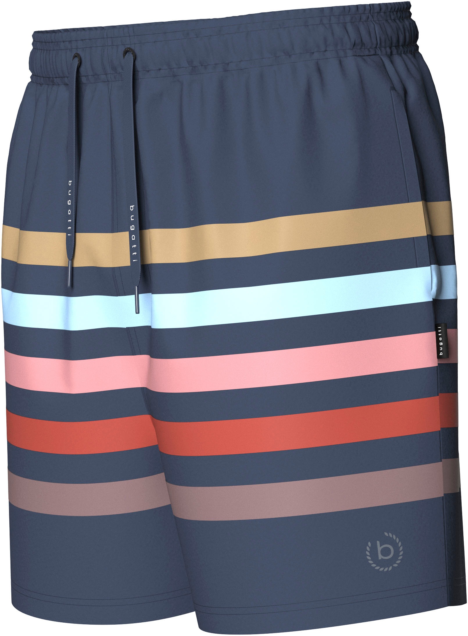 bugatti Badeshorts, mit Markenprägung an den Kordeln günstig online kaufen