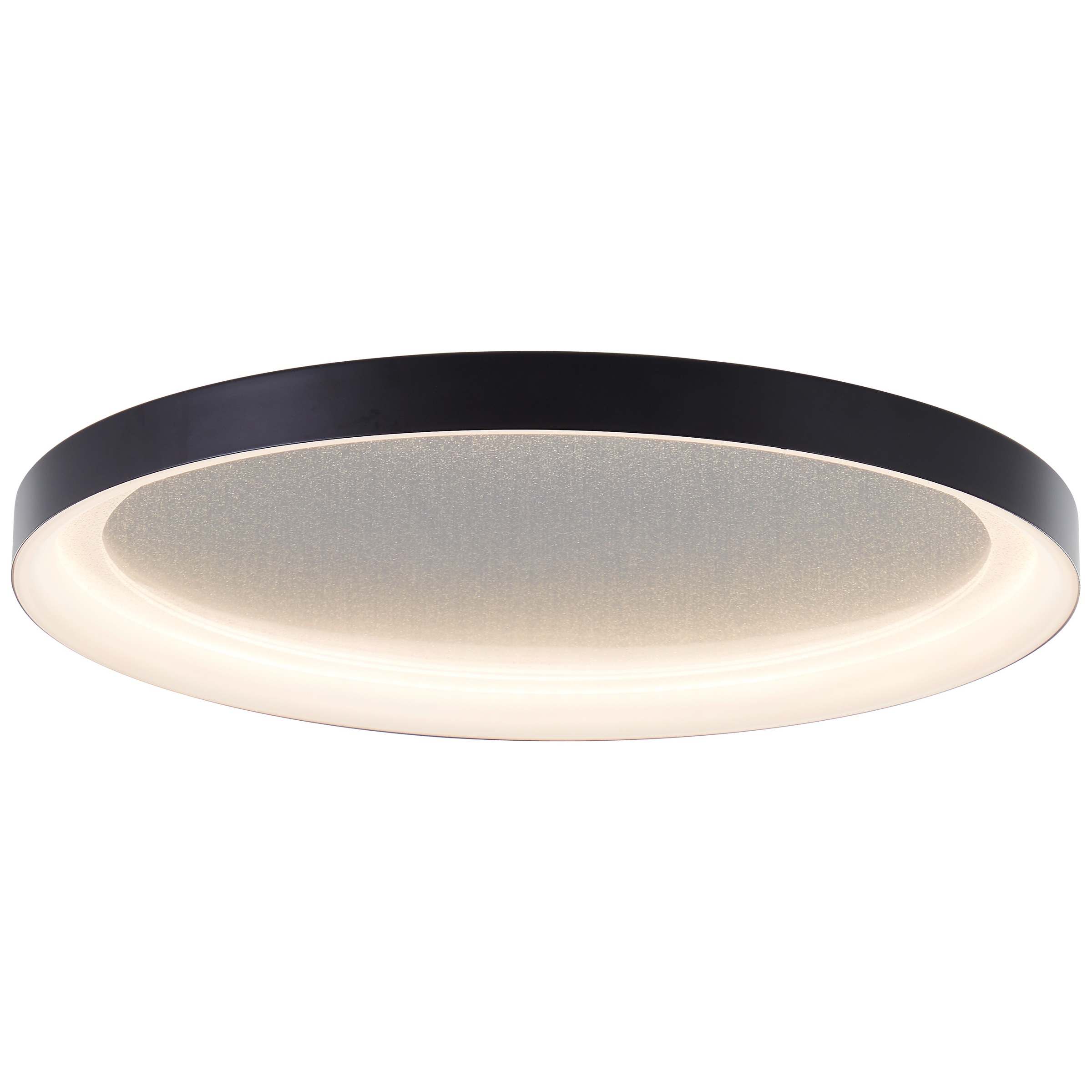 Brilliant LED Deckenleuchte »Quito«, Glitzereffekt, 3 Stufen Dimmer, Ø 42 cm, 3800 lm, 3000 K, schwarz