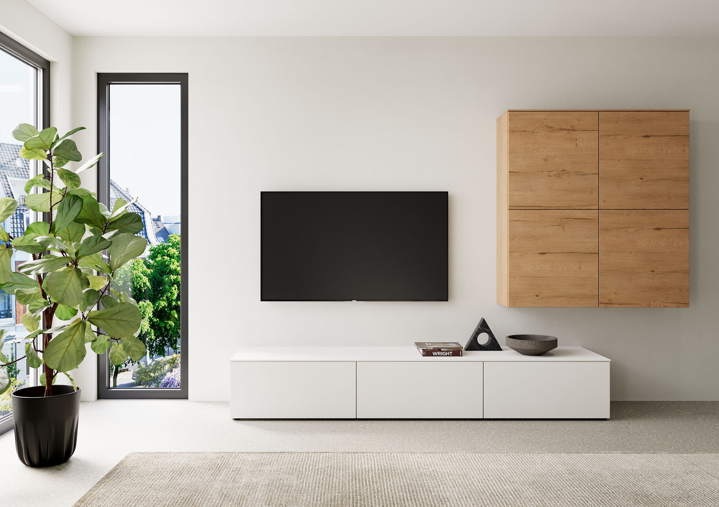 nobilia® Wohnzimmer-Set »Style, variabel montierbar«