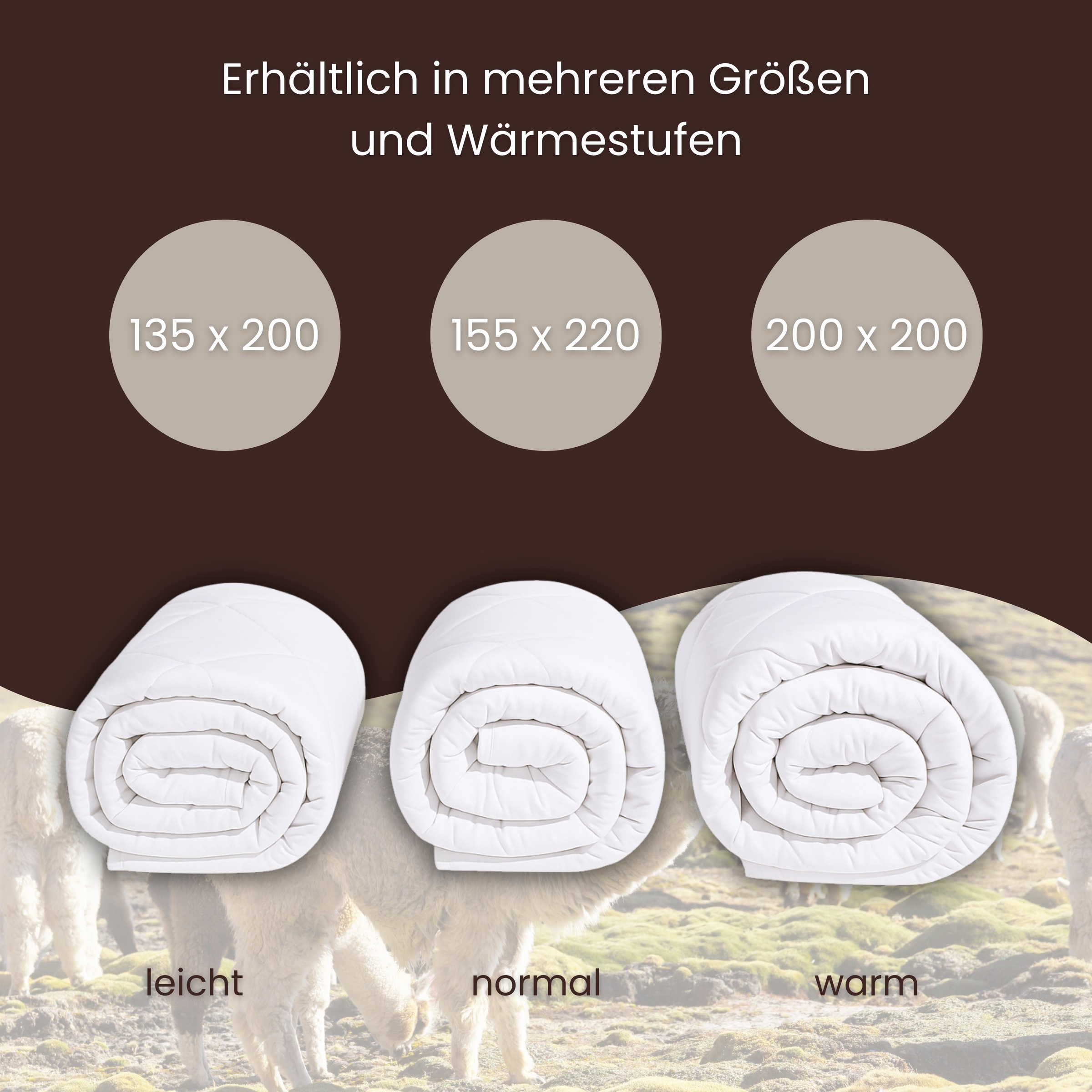 Älgdröm Naturhaarbettdecke "Lofna" leicht Füllung Alpakahaar 1 Stk. tlg. Be günstig online kaufen