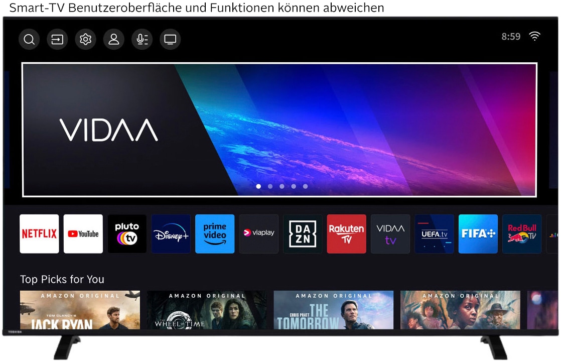 Toshiba DLED-Fernseher »65UV1563DD« 164 cm/65 ″ Smart-TV