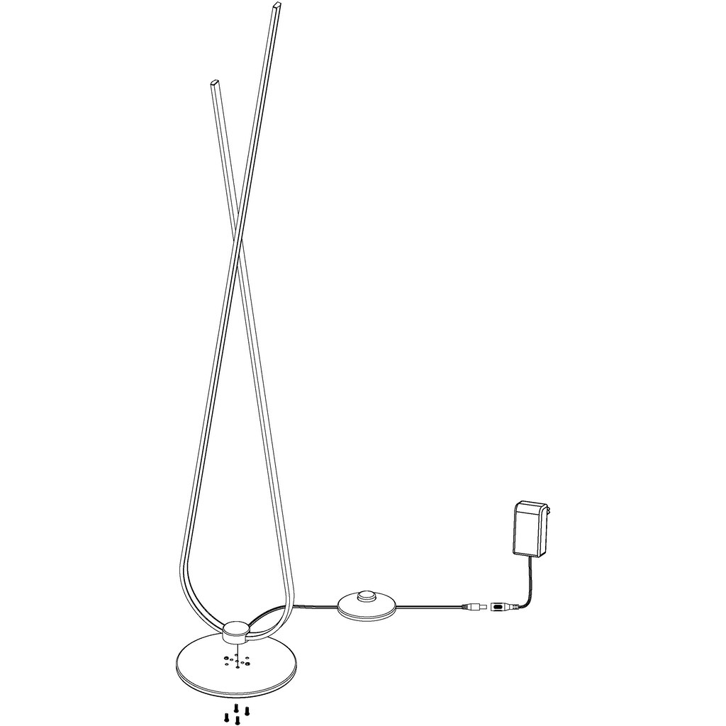 EGLO Stehlampe »SELVINA«, 1 flammig-flammig