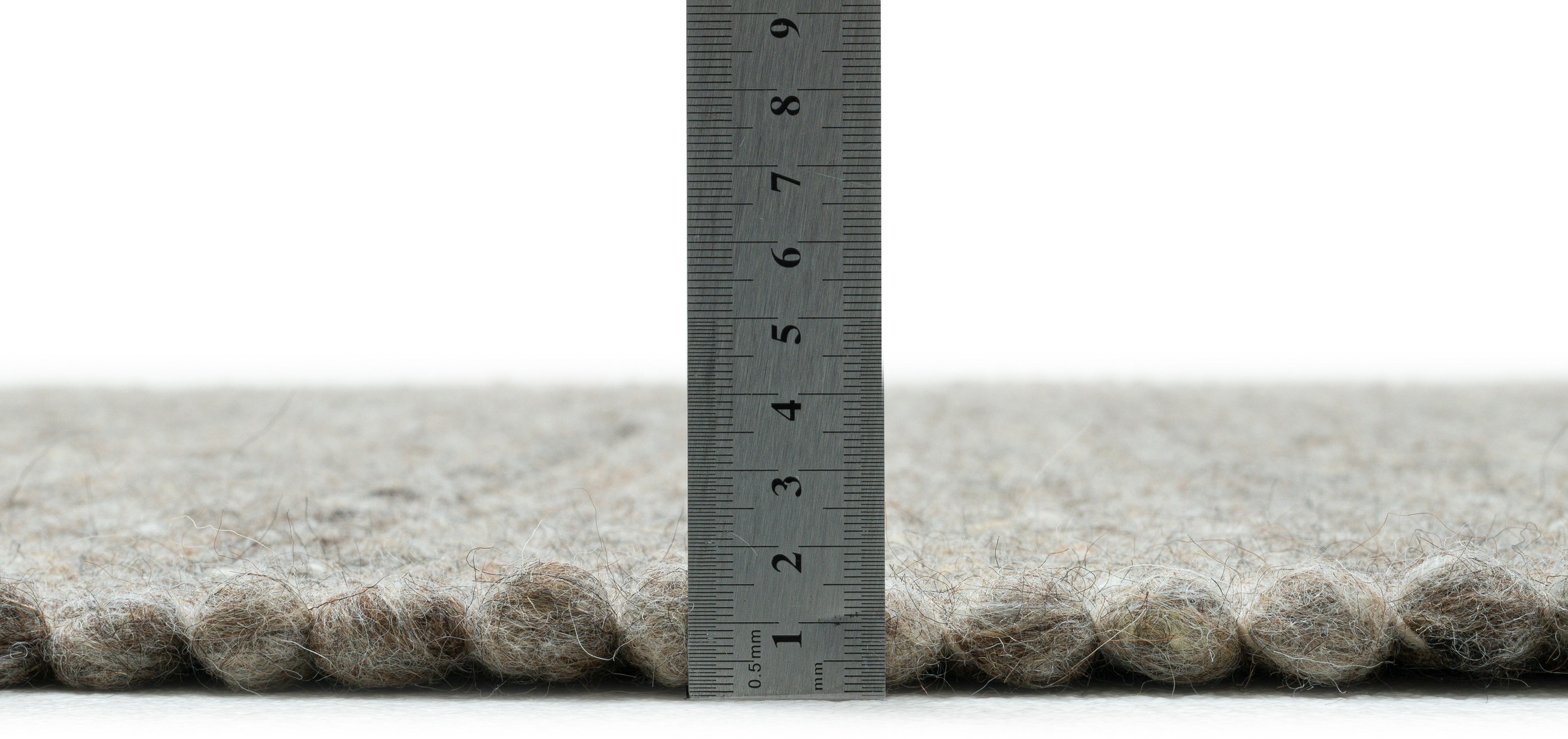 Sansibar Wollteppich »Hörnum«, rechteckig, 12 mm Höhe, Handweb Teppich, meliert, reine gewalkte Wolle, handgewebt