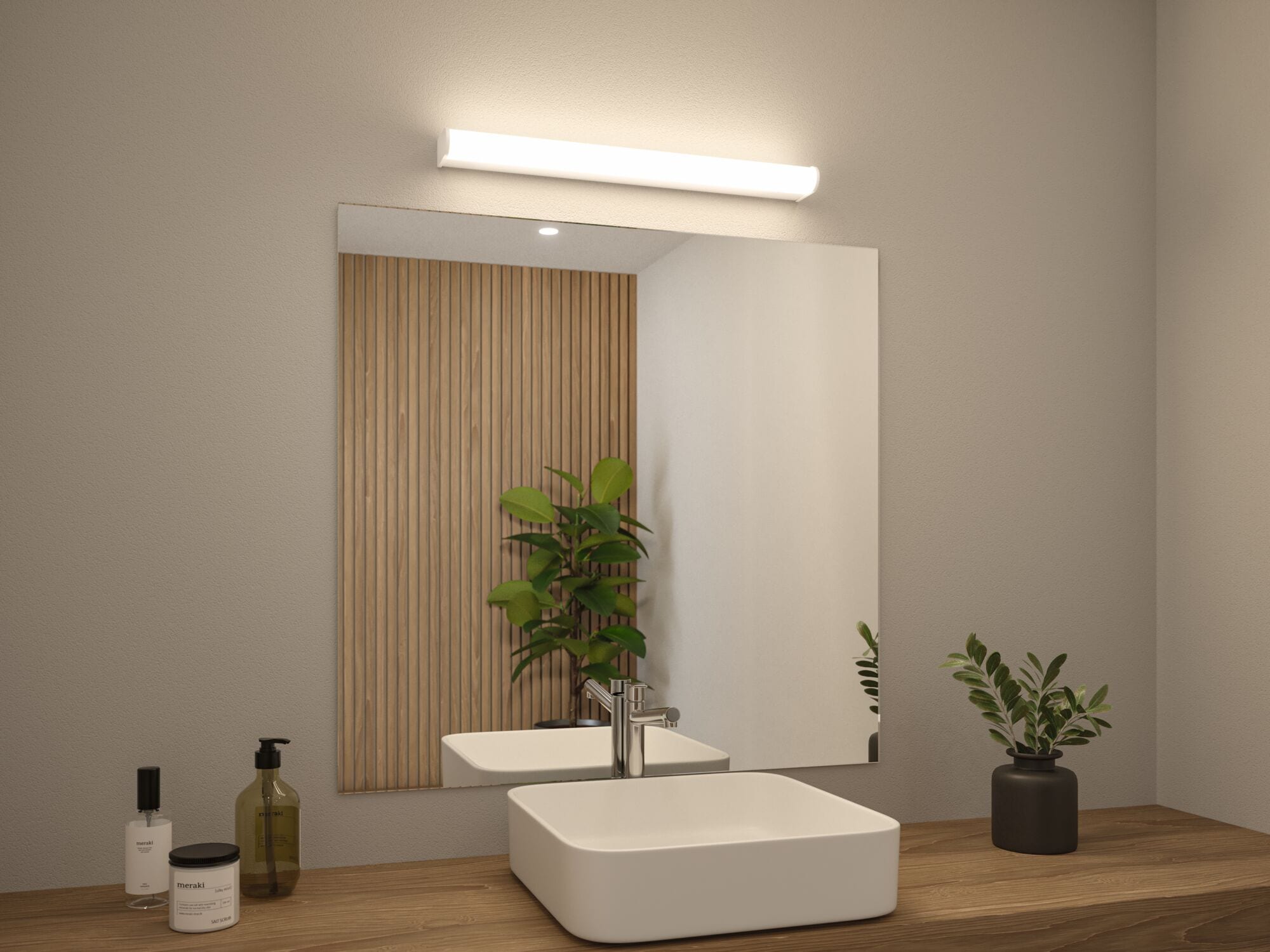 Paulmann LED Wandleuchte »Selection Bathroom LED Wandleuchte Arneb IP44 3000K 1000lm 230V 12,5 W«, 1 flammig