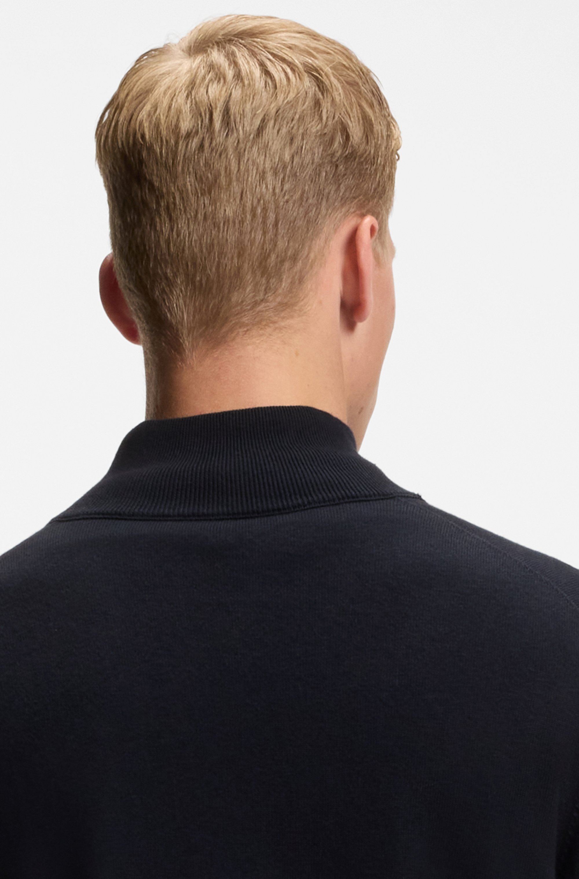 BOSS ORANGE Strickjacke »Kanozip« mit Reißverschluss