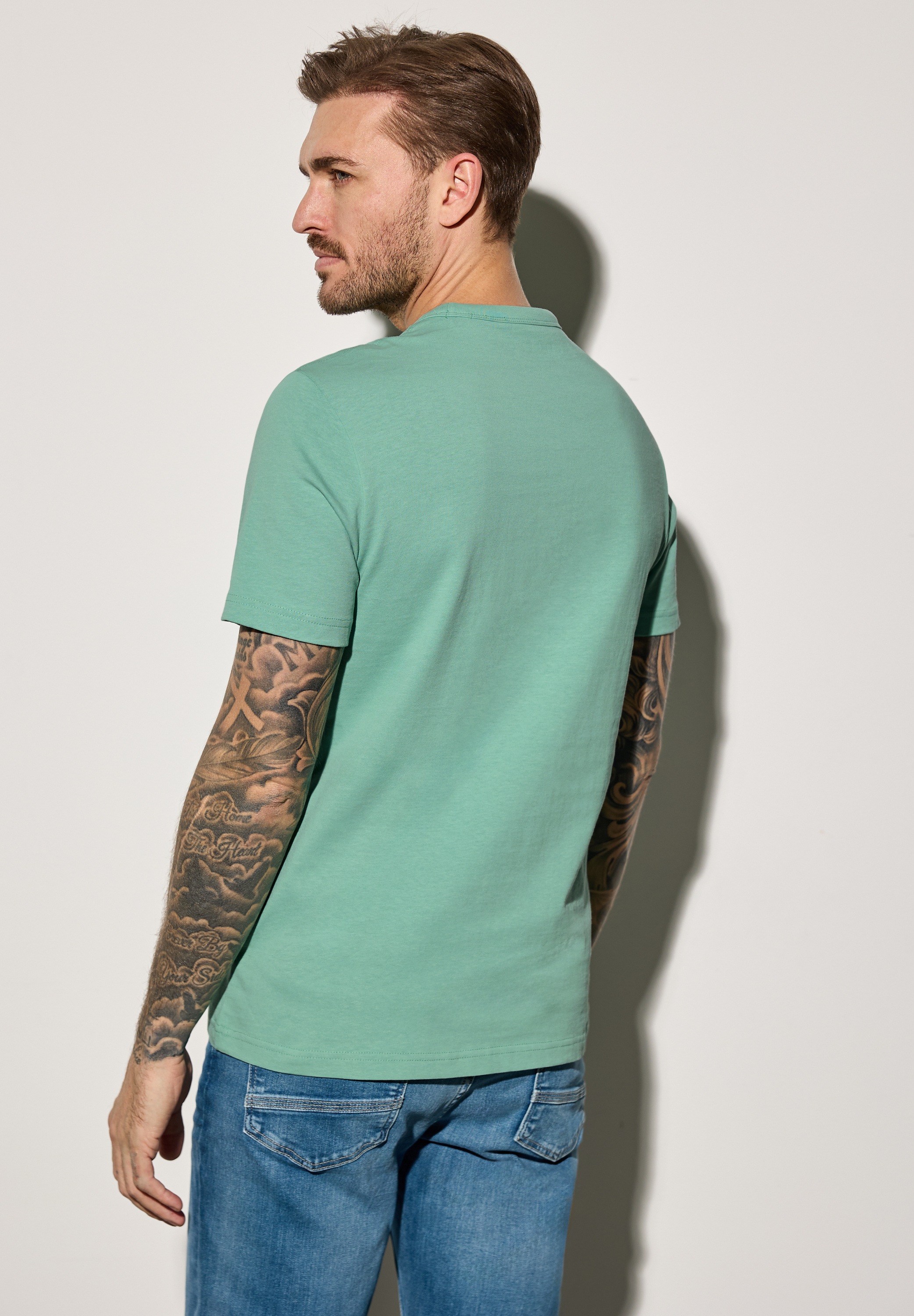 STREET ONE MEN T-Shirt, aus reiner Baumwolle