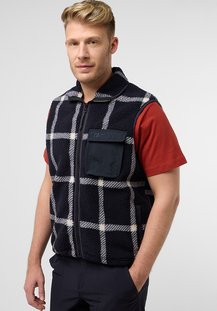 Jack Wolfskin Fleeceweste "FELSLICHT CHECK VEST M"