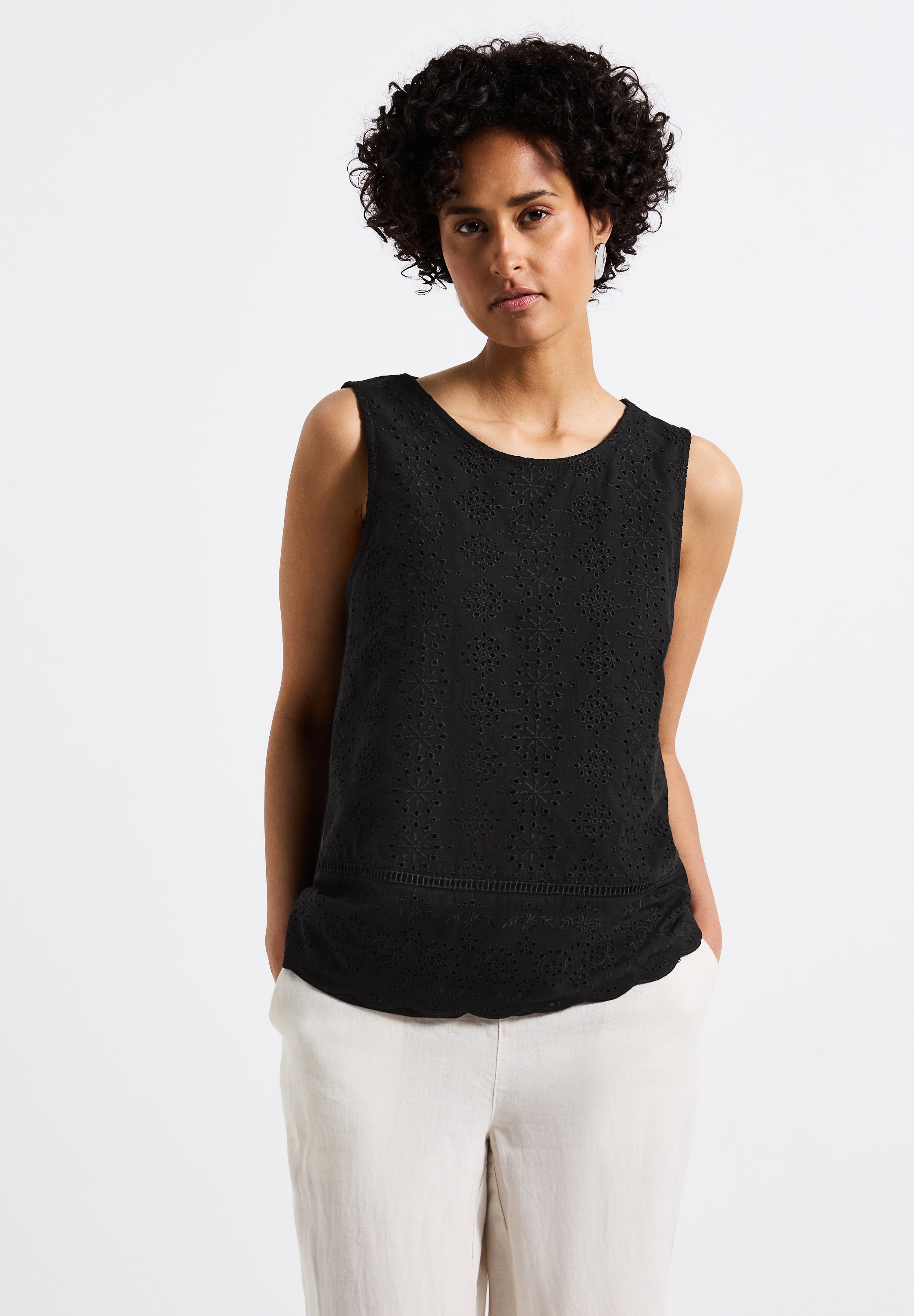 STREET ONE Rundhalsshirt, aus softem Materialmix günstig online kaufen