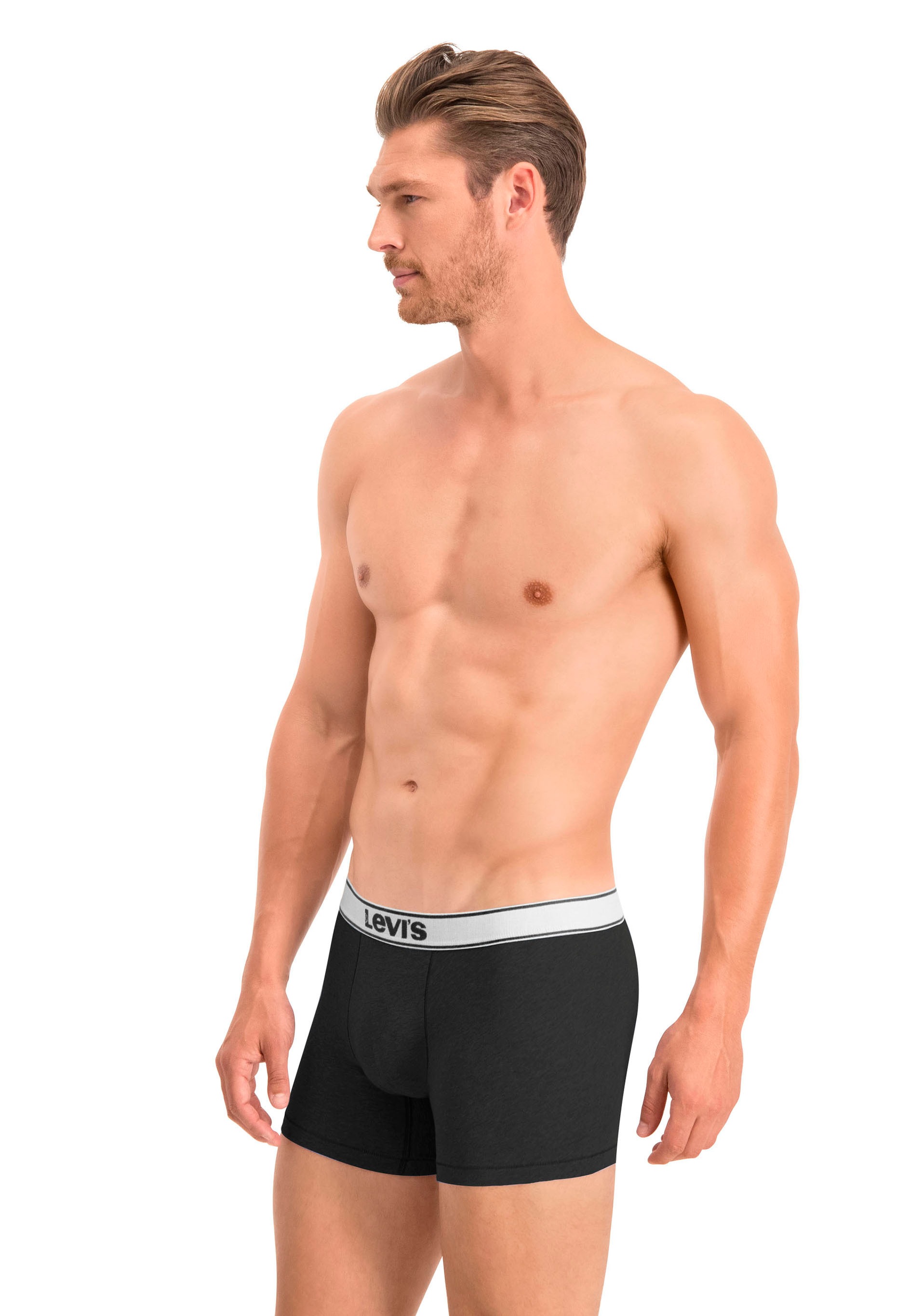 Levis Slip "LEVIS MEN LOGO AOP BOXER BRIEF ORGANIC CO 2P", (Packung, 2er-Pa günstig online kaufen