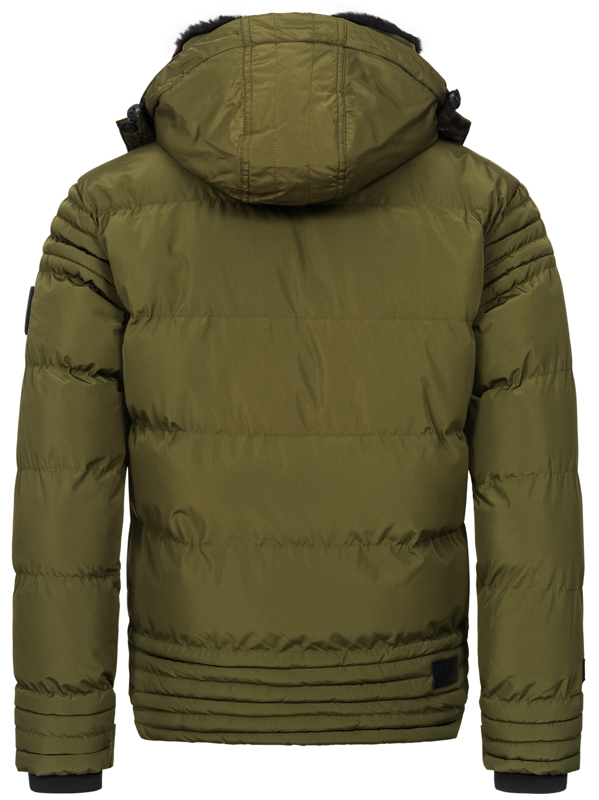 Alessandro Salvarini Winterjacke »ASFabiano«, mit warmem Teddyfell und abnehmbarer Kapuze