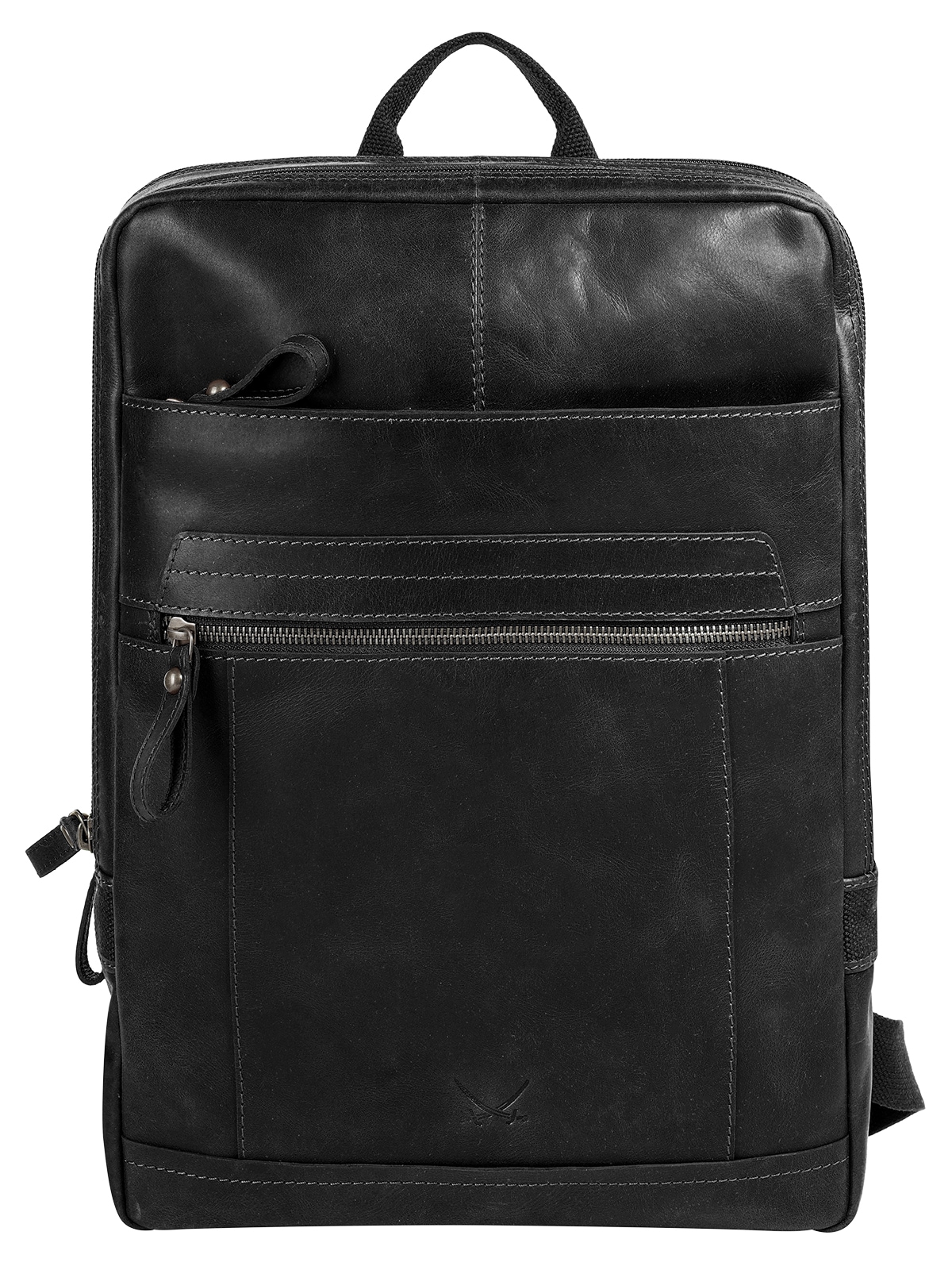 Sansibar Laptoprucksack, echt Leder