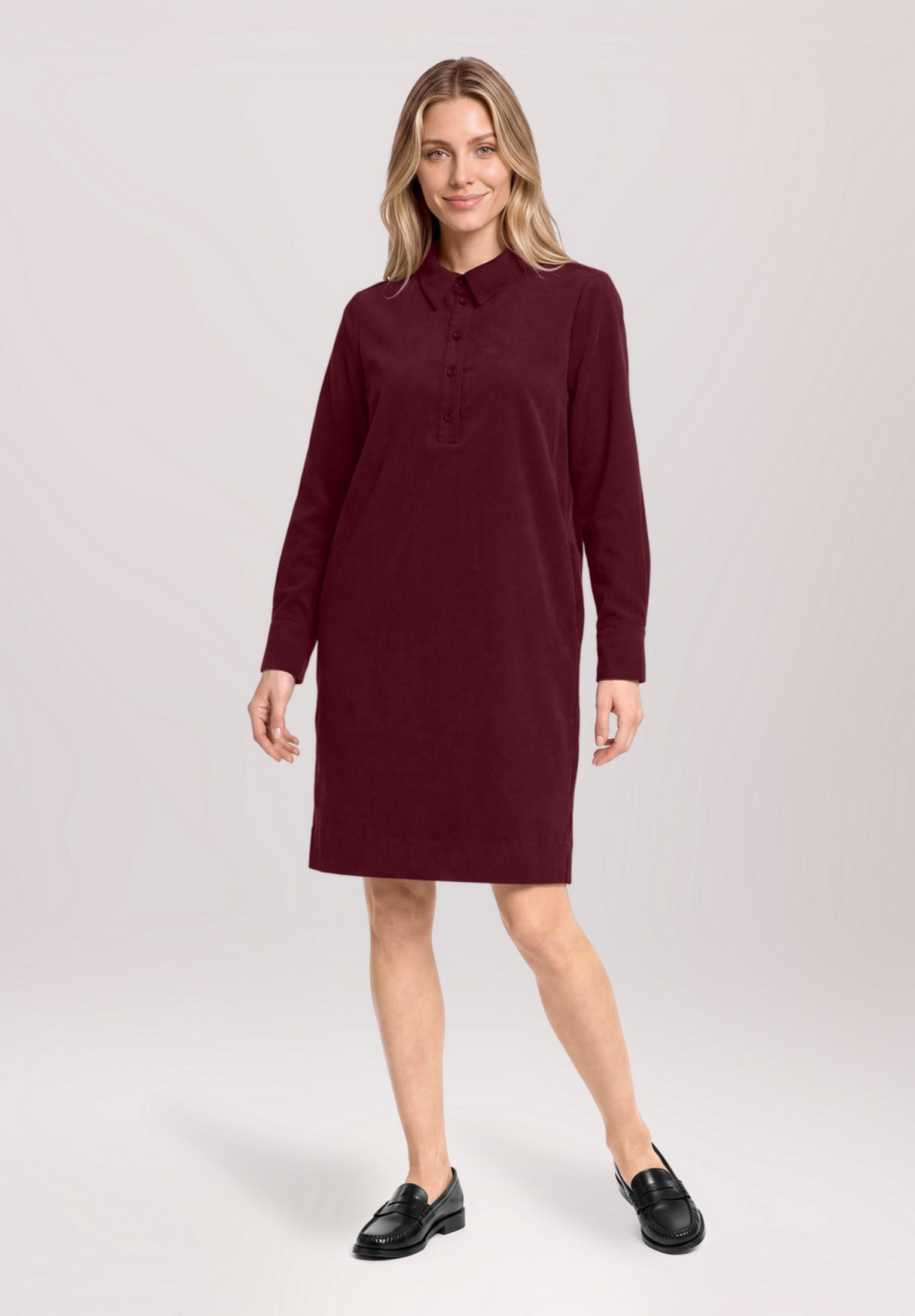 Betty&Co Druckkleid »Damen mit Kragen« Nahttasche