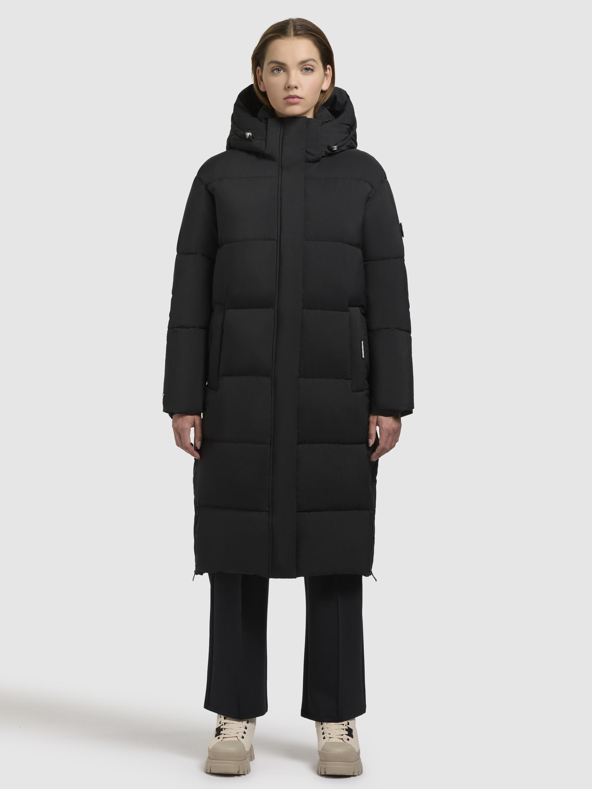 khujo Steppmantel »Rachel Matt-YM«, Warmer gesteppter Damen Mantel mit (abnehmbarer Kapuze)
