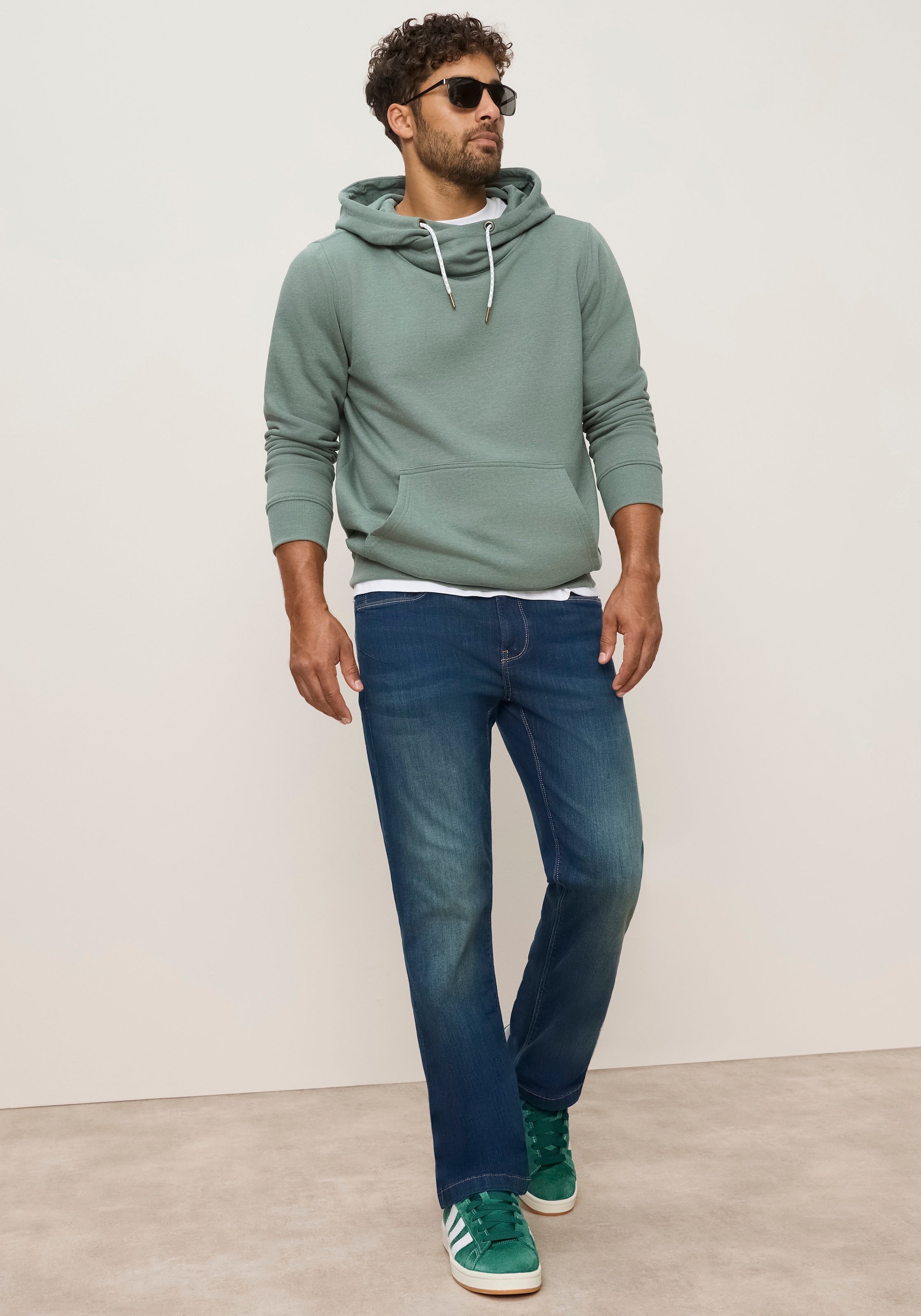 Man's World Kapuzensweatshirt , mit weitem Halsaussschnitt, auch in großen Größen erhältlich
