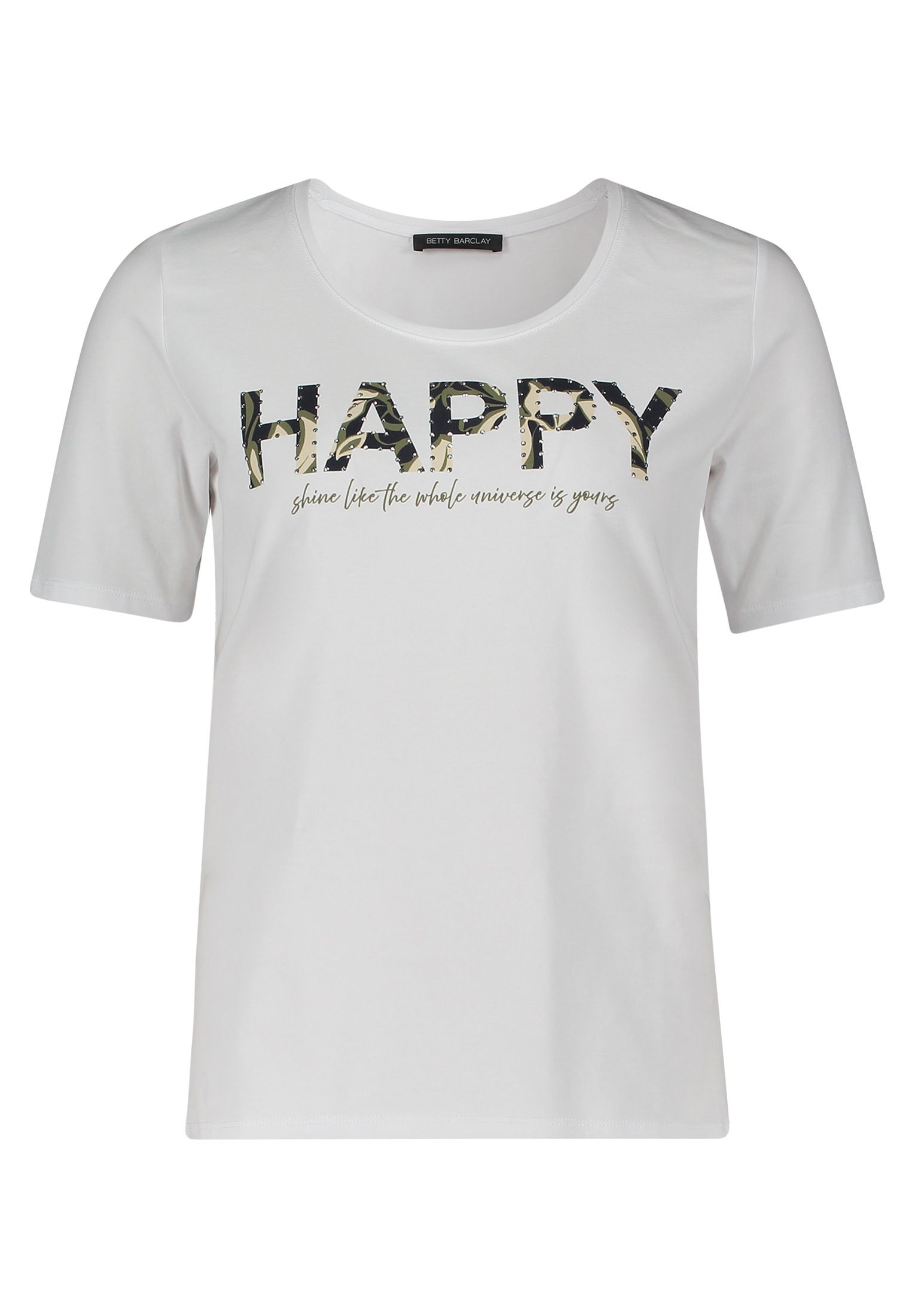 Betty Barclay Kurzarmshirt "Betty Barclay Basic Shirt mit Placement", (1 tl günstig online kaufen