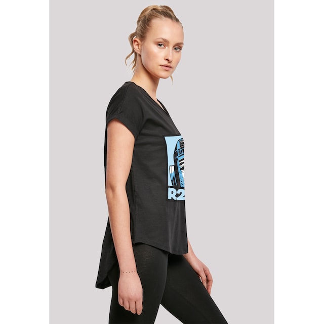 F4NT4STIC Kurzarmshirt »Damen Star Wars R2-D2 Poster with Ladies Long Slub  Tee«, (1 tlg.) online kaufen | BAUR