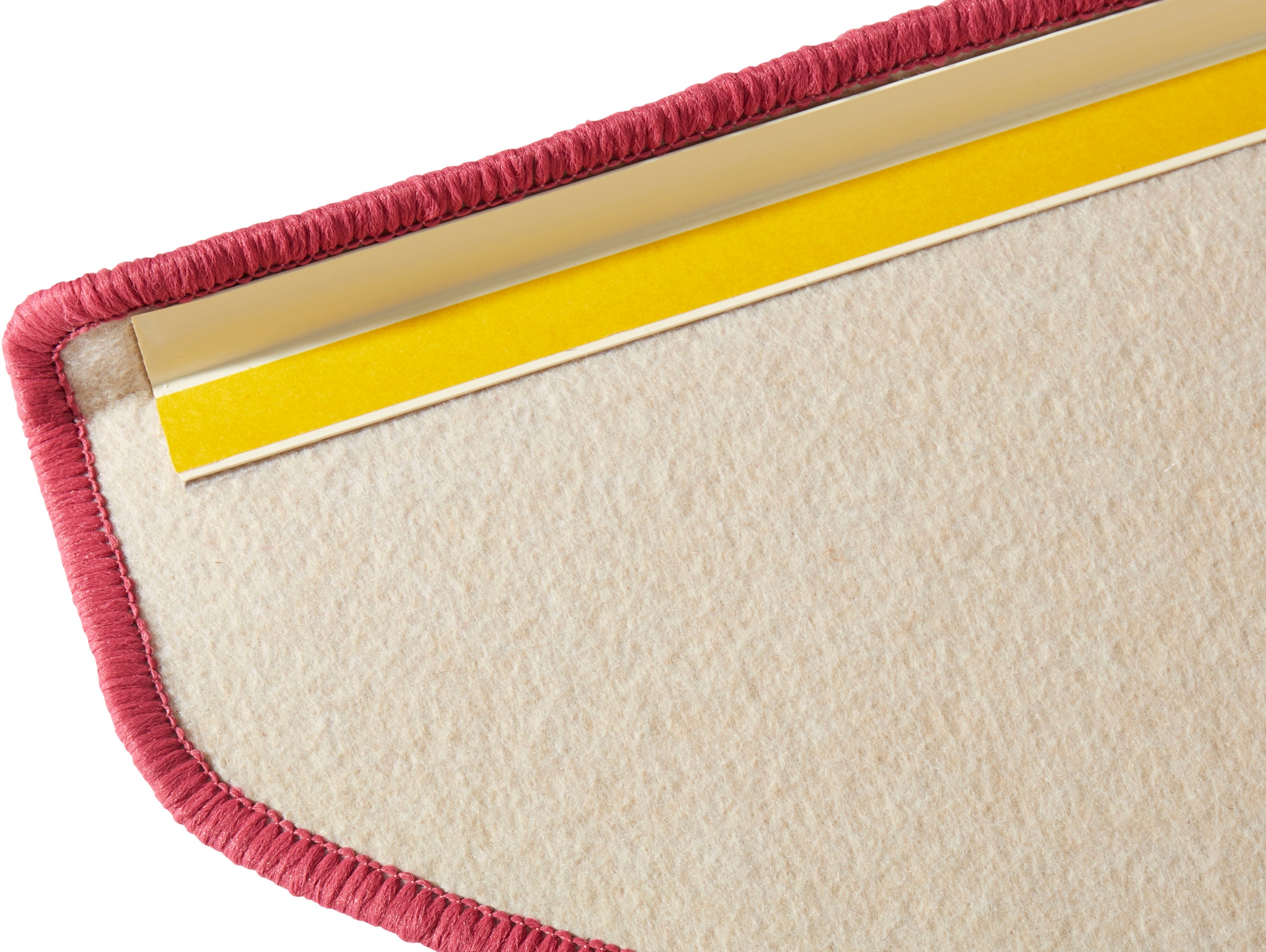 HANSE Home Stufenmatte »Fancy«, halbrund, 7 mm Höhe, 15 Stück, Treppenmatten, Selbstklebend, Stufenteppich, Treppenstufen
