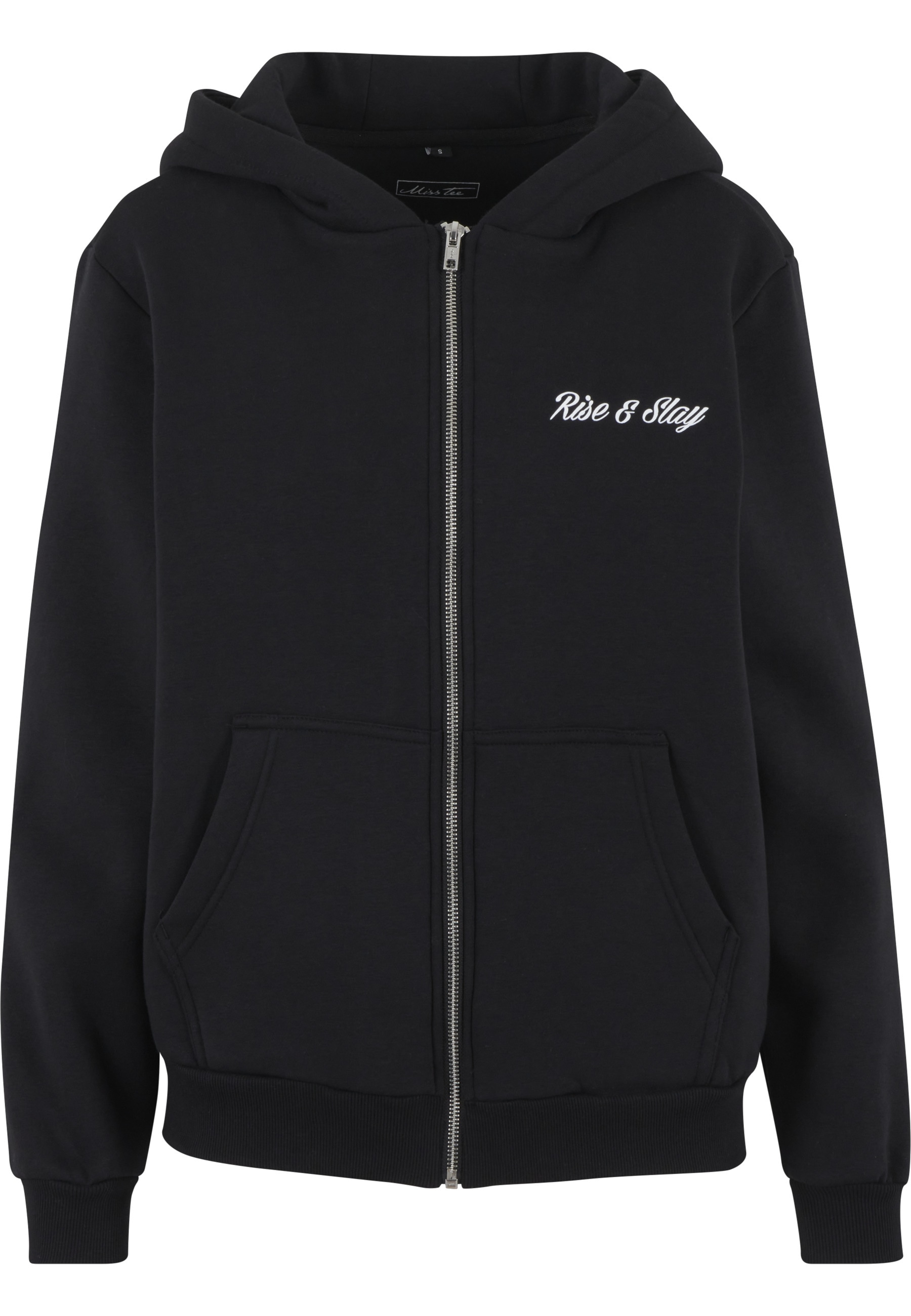 Miss Tee Sweatjacke "Miss Tee Rise & Slay Ladies Fluffy Zip Hoody" günstig online kaufen