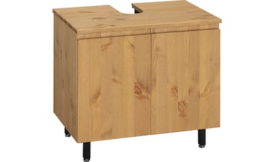 SIT Waschbeckenunterschrank »Frigo«, Mangoholz im Antik-Look mit  Kühlschrankgriffen, Breite 88 cm kaufen | BAUR