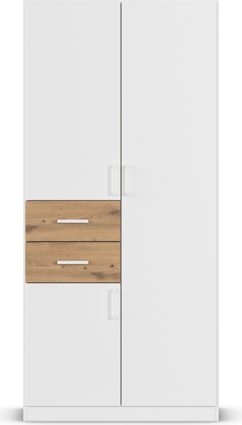 rauch Drehtürenschrank »Kleiderschrank Schrank Garderobe MAIKA mit Dekor-Front«, 2 Schubladen, in verschiedenen Breiten, Höhen, Farben, MADE IN GERMANY