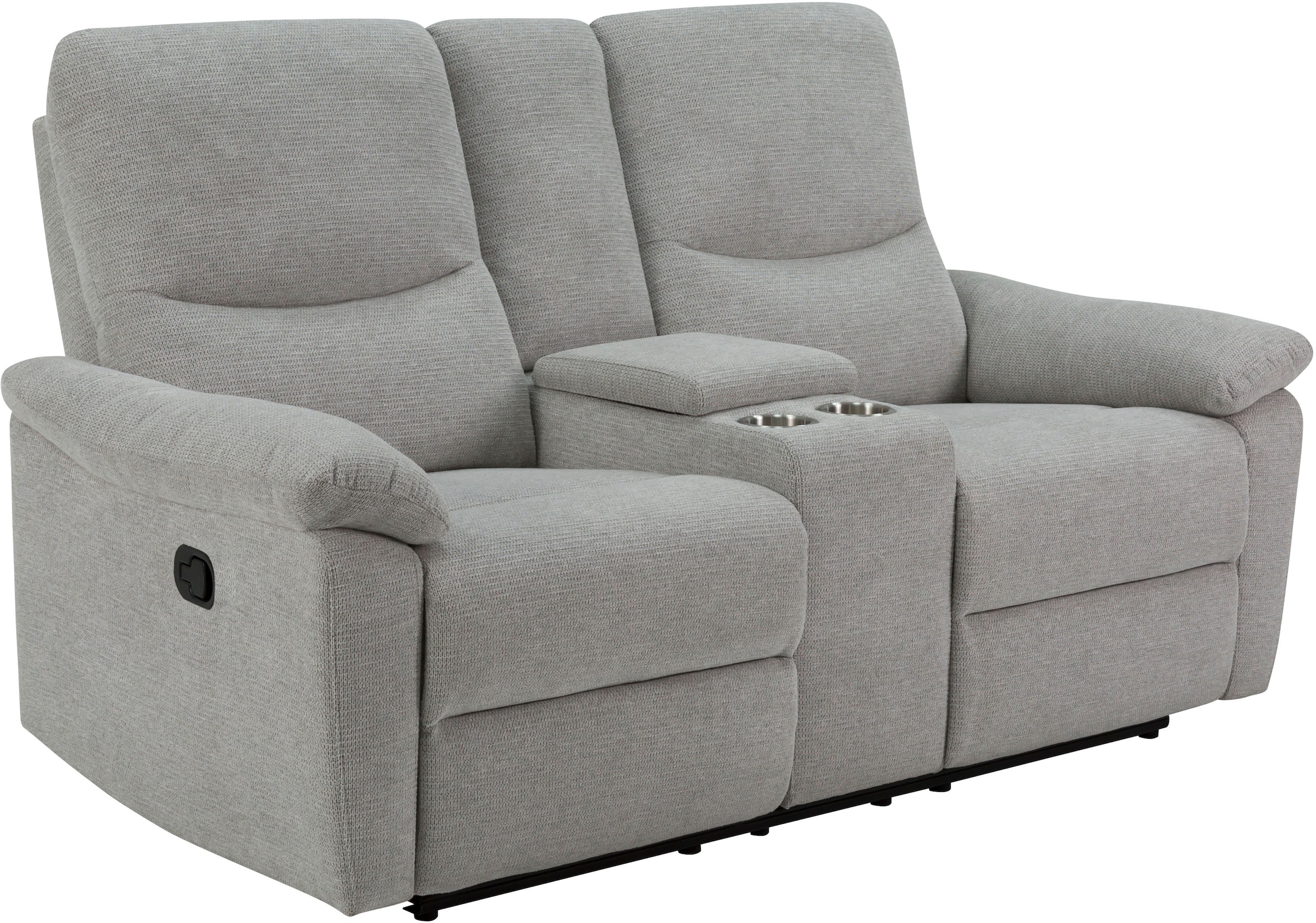 Home affaire 2-Sitzer »ODILON, 2er-Kinosofa, TV-Sessel, Mulitmedia-Sofa, Struktur, USB A/C,«, Relaxfunktion manuell u. elektrisch, Getränkehalter, Staufach