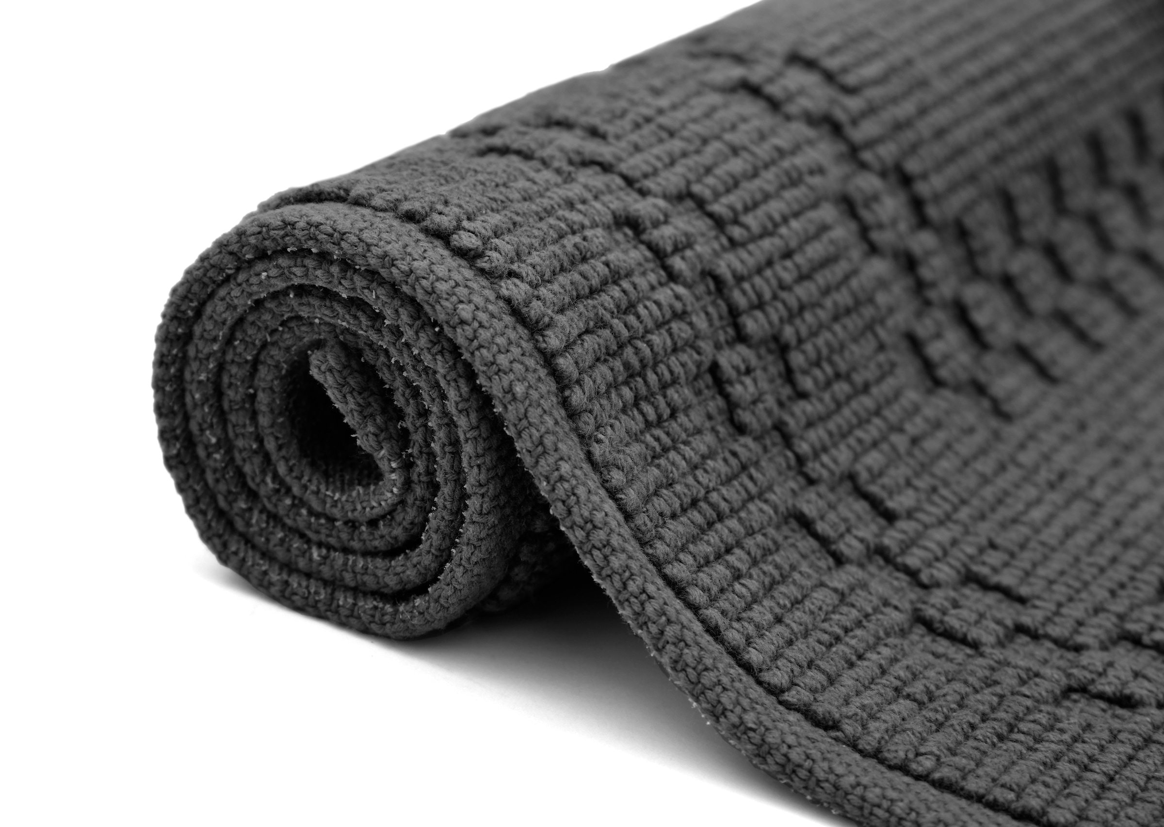 OTTO home Badematte »Regona, 2 tlg. Hotelmatten-Set, 50x70 cm« Höhe 5 mm rutschhemmend beschichtet schnell trocknend 2-teiliges Set, einfarbig, Badematten Set, 100% Baumwolle