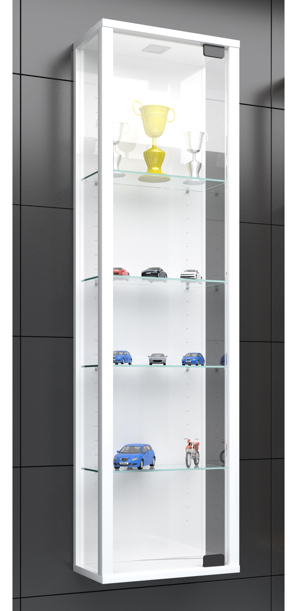 VCM Wandregal »Wandvitrine Hängevitrine Glasvitrine Stano Mini«