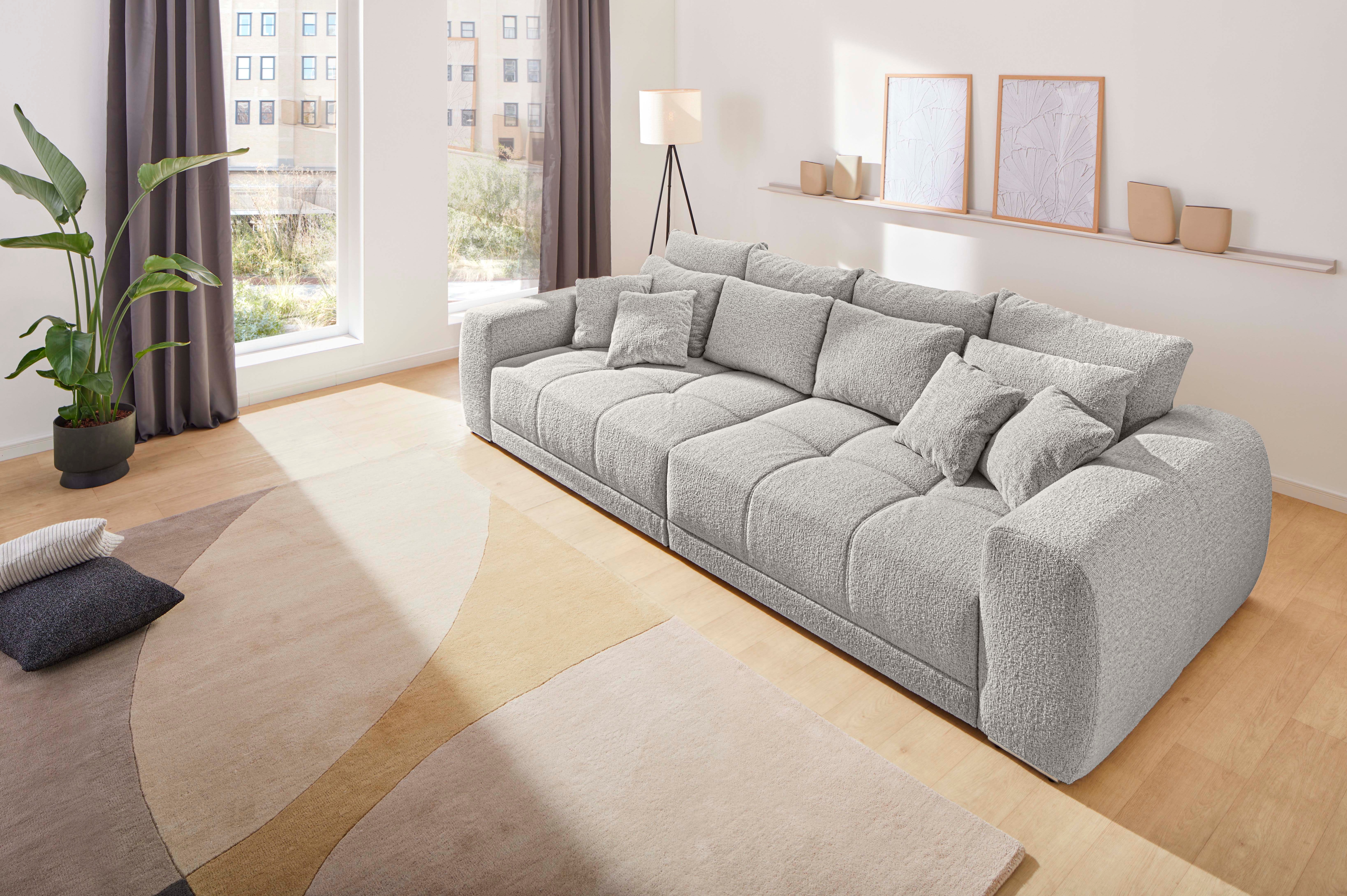 Jockenhöfer Gruppe Big-Sofa "Moldau, B. 306 cm, mit Federkernpolsterung, Liegefläche 120x240 cm" Mega-Sofa im XXL-Format, Federkern, 12 Kissen