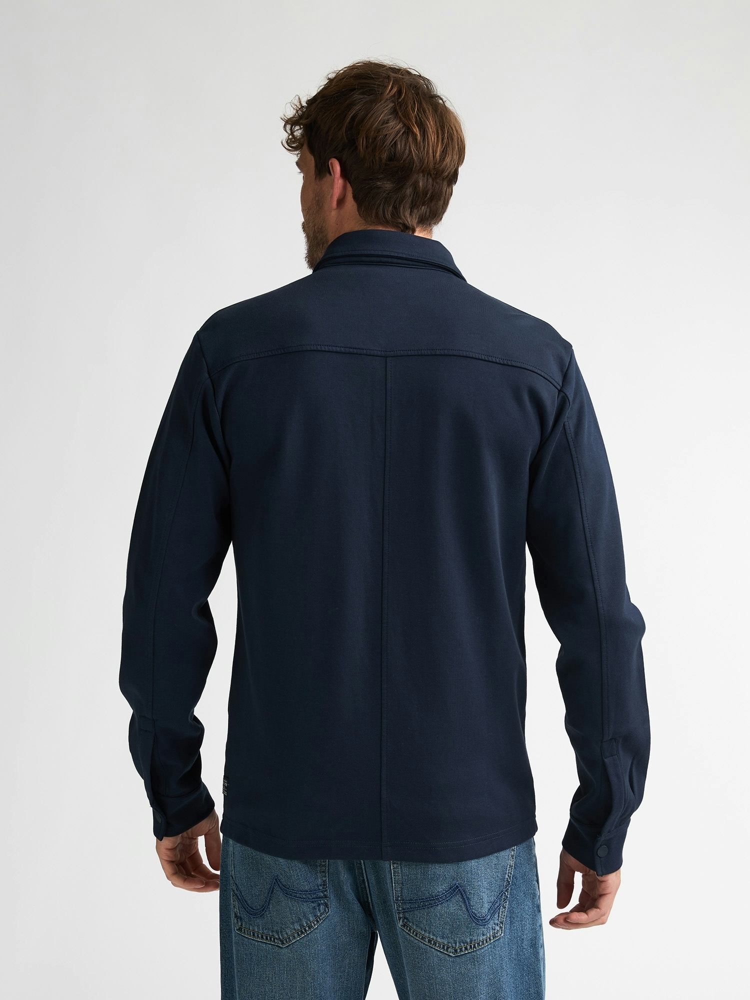 Petrol Industries Langarmhemd »Men Sweater Collar« wärmendes Material mit Druckknöpfen