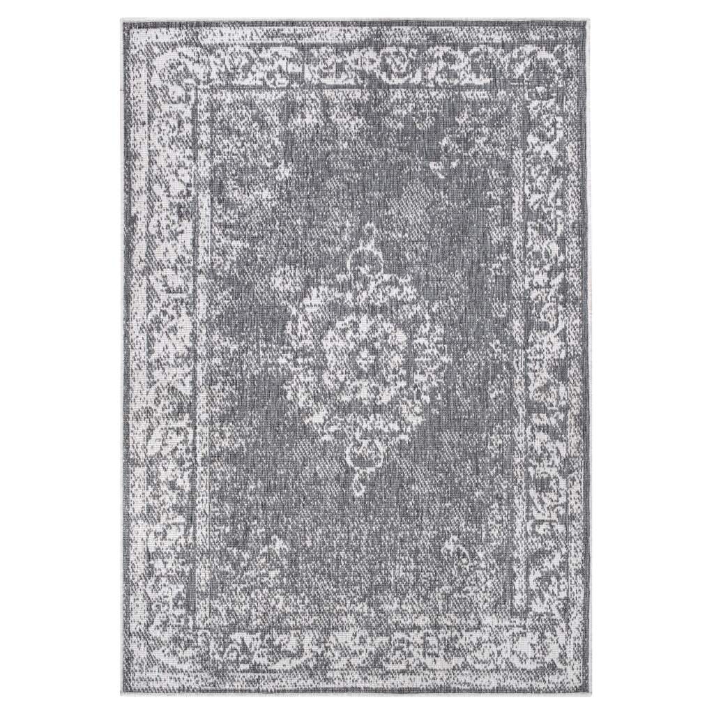 Carpet City Outdoorteppich »DUO RUG 5577«, rechteckig, 5 mm Höhe, Wendeteppich Wetterfest In- & Outdoor, Balkon, Terrasse, Wohnzimmer