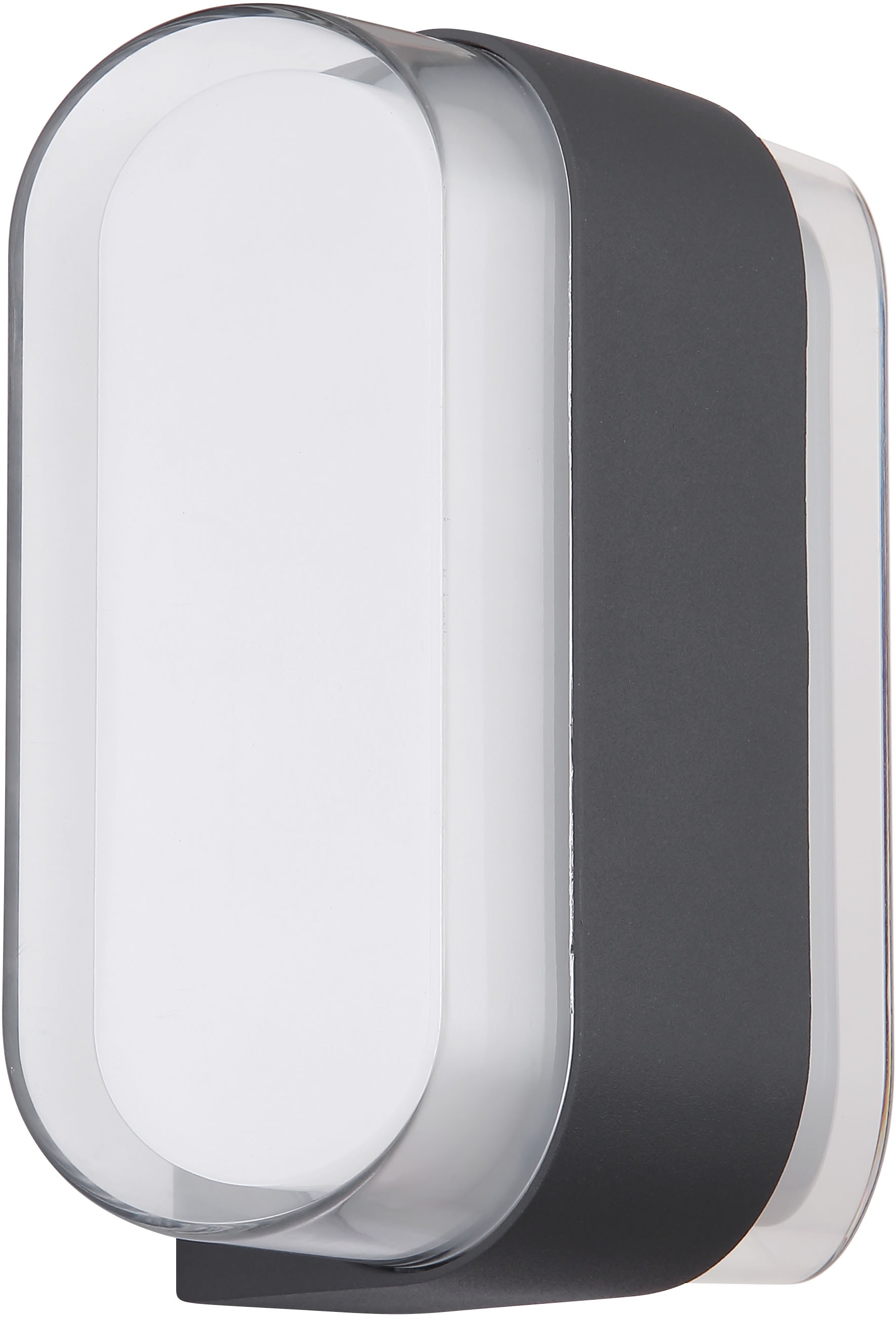 GLOBO LIGHTING LED Außen-Wandleuchte »PLIXON«, Leuchtmittel LED-Modul | LED fest integriert, Außenbereich/IP54/3000K/Kunststoff opal/anthrazit