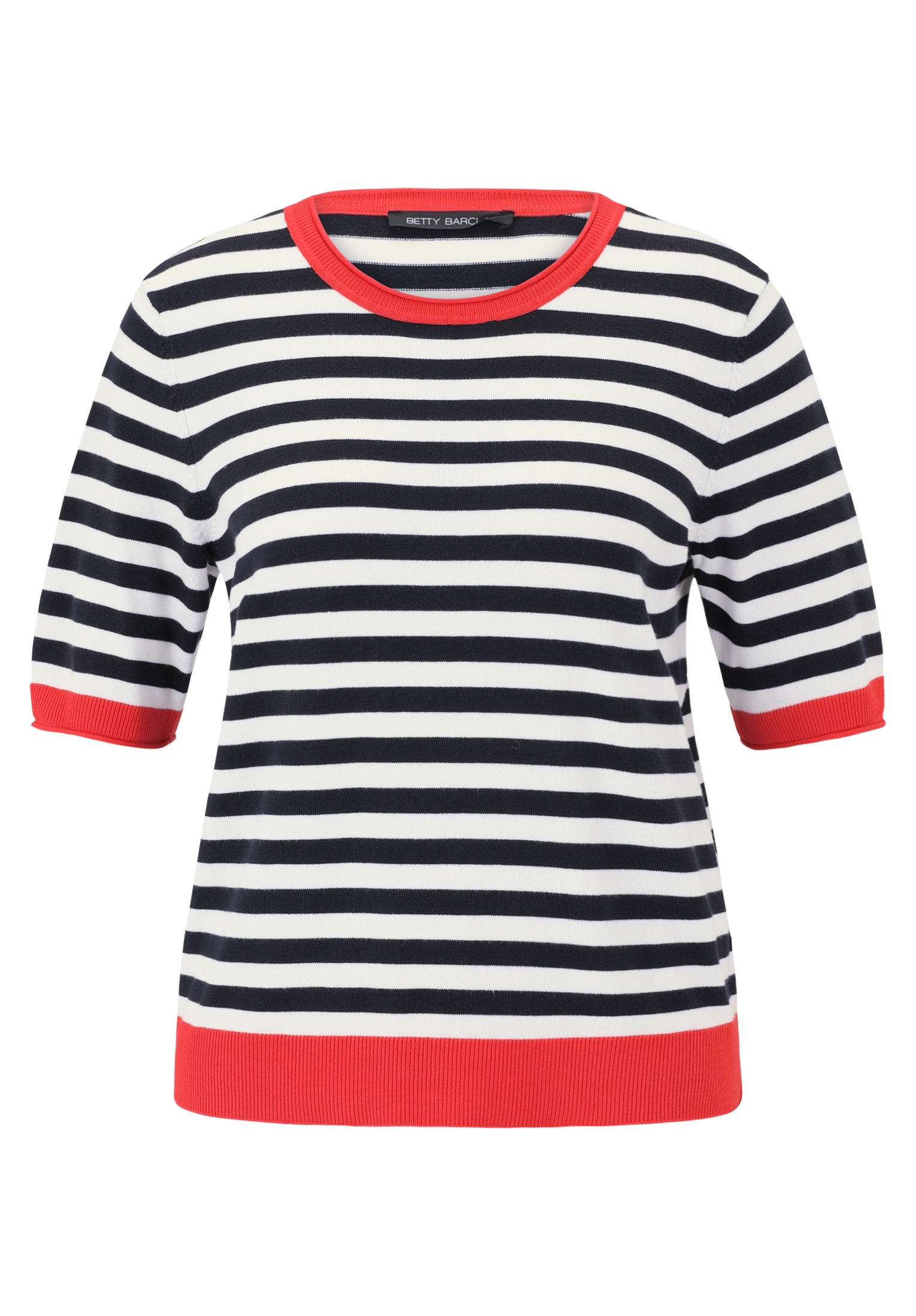Betty Barclay Kurzarmshirt »Betty Barclay Damen Basic-Pullover mit Streifen«, (1 tlg.)