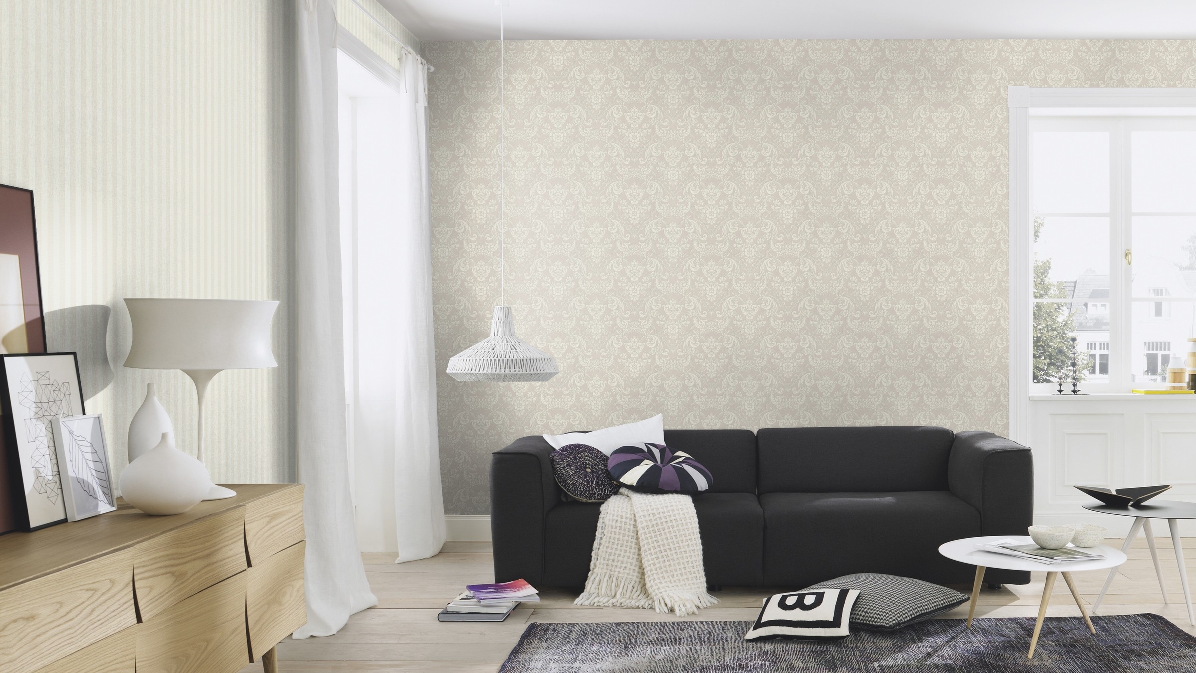 Rasch Vinyltapete »Vliestapete Trianon XIII mit barocken Elementen« Barock texturiert Klassischer Stil