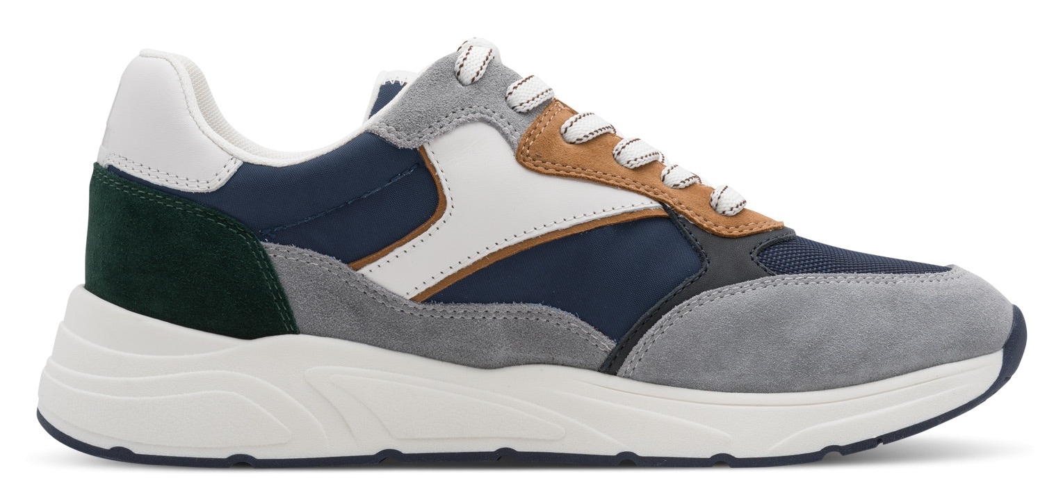 Tamaris Sneaker  Freizeitschuh, Schnürschuh mit modischen Kontrastbesätzen, für Herren