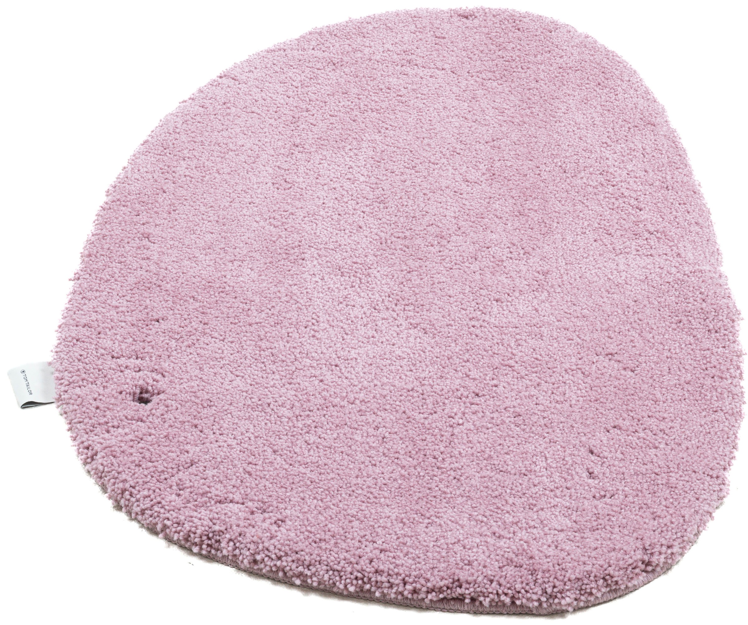 TOM TAILOR HOME Badematte "Cozy Bath UNI, Badvorleger, Badezimmer Teppich" Höhe 27 mm rutschhemmend beschichtet fußbodenheizungsgeeignet Badteppich, Uni Farben, rechteckig, in rund & oval erhältlich
