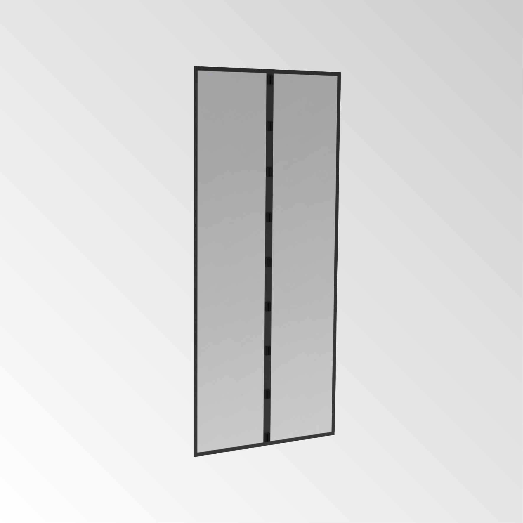 Windhager Insektenschutz-Vorhang "Basic für Balkon- und Terrassentüren, Fliegengitter Magnetvorhang" Packung, 1 Stk. tlg. Insektenschutz mit Magneten, ohne bohren, 95 x 215 cm, anthrazit