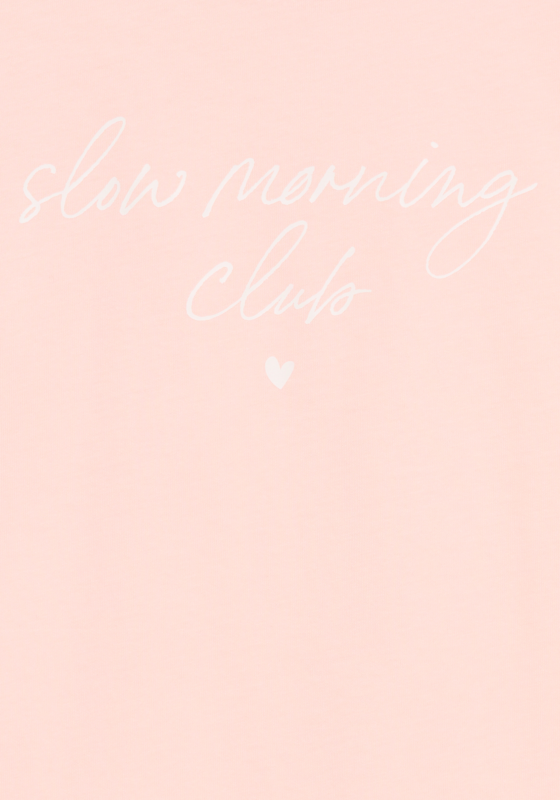 Vivance Dreams Pyjamaoberteil mit frontalem Schriftzug