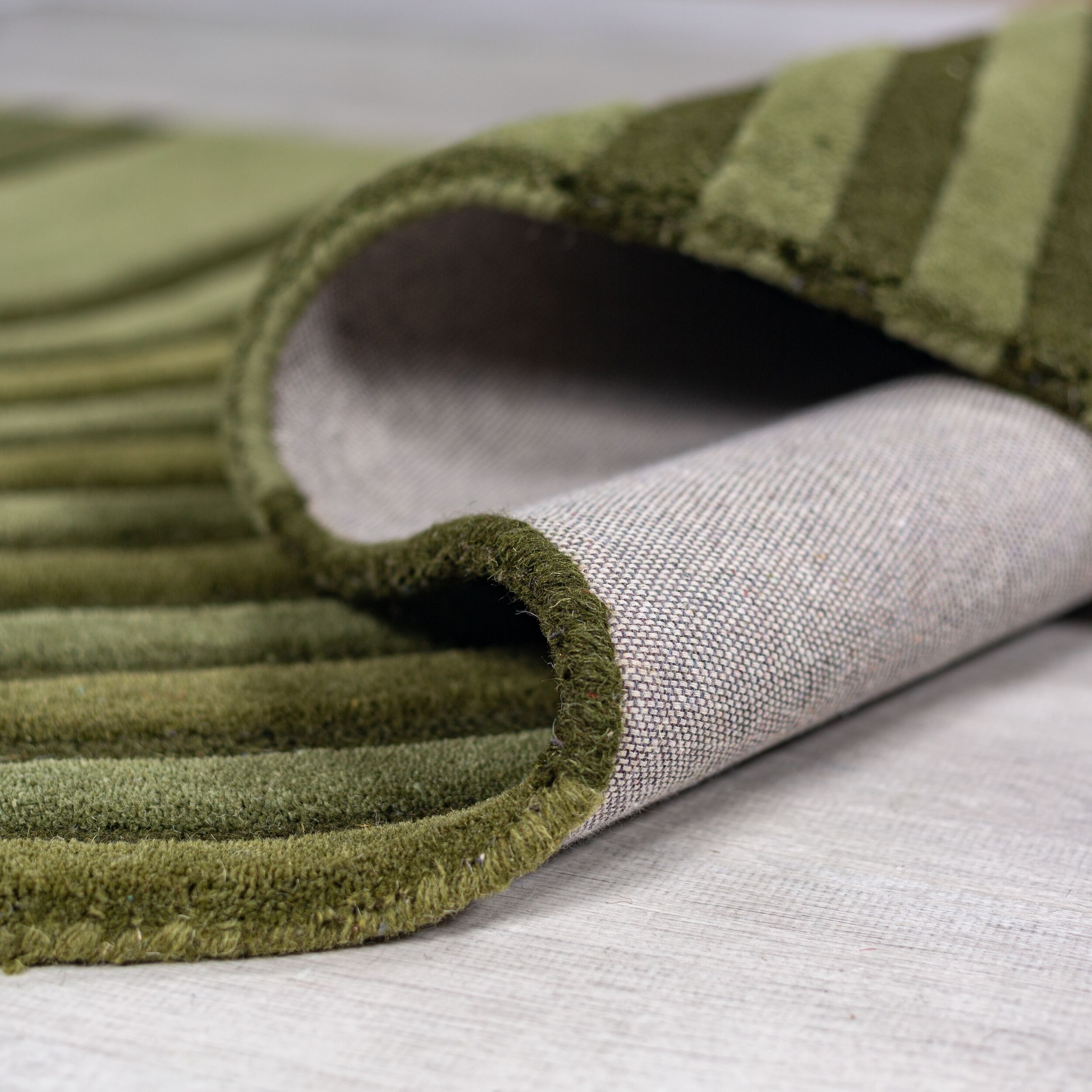 FLAIR RUGS Wollteppich »Conway Retro«, rechteckig, 12 mm Höhe, Hoch-Tief-Struktur