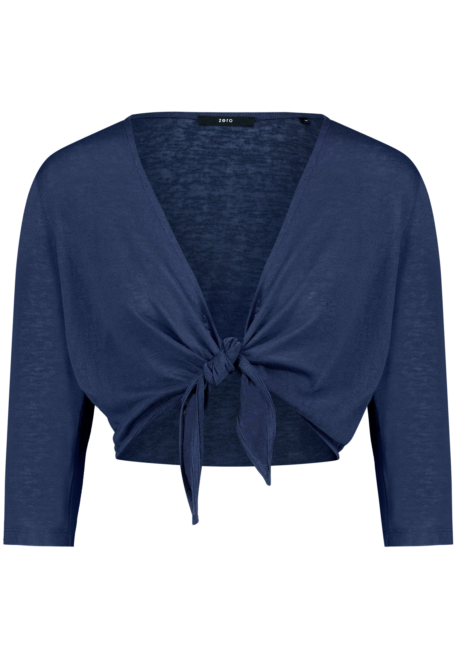 Zero Sweatjacke »Damen mit 3/4 Arm« Wickel-Design
