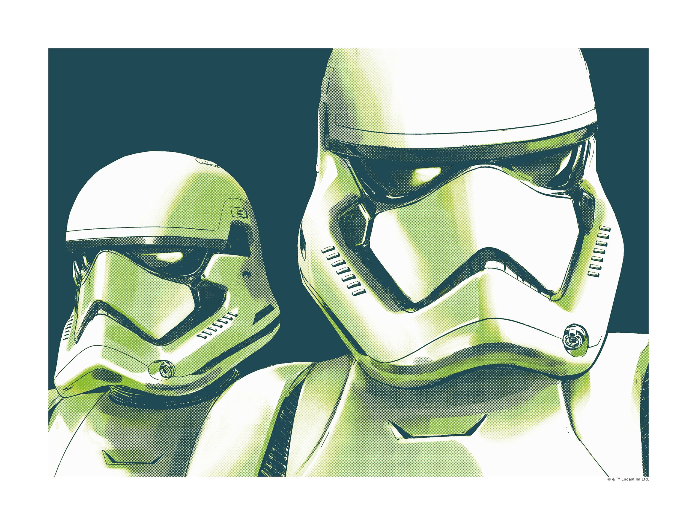 Komar Bild "Star Wars Faces Stormtrooper" Star Wars 1 Stk. tlg. Wandbild zur Dekoration im Kinderzimmer - ohne Rahmen