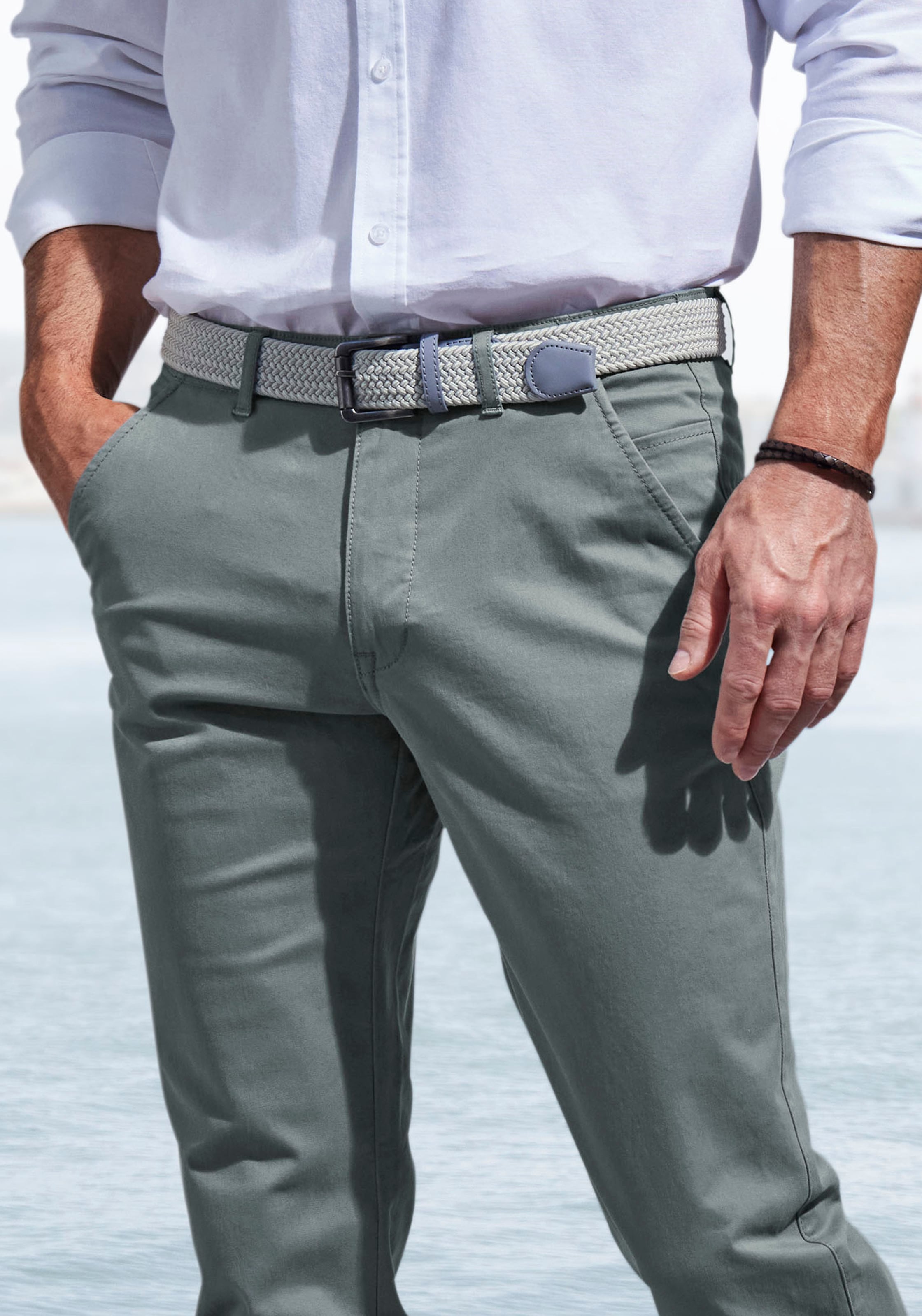 John Devin Chinohose »regular-fit«, aus elastischer Baumwoll-Qualität