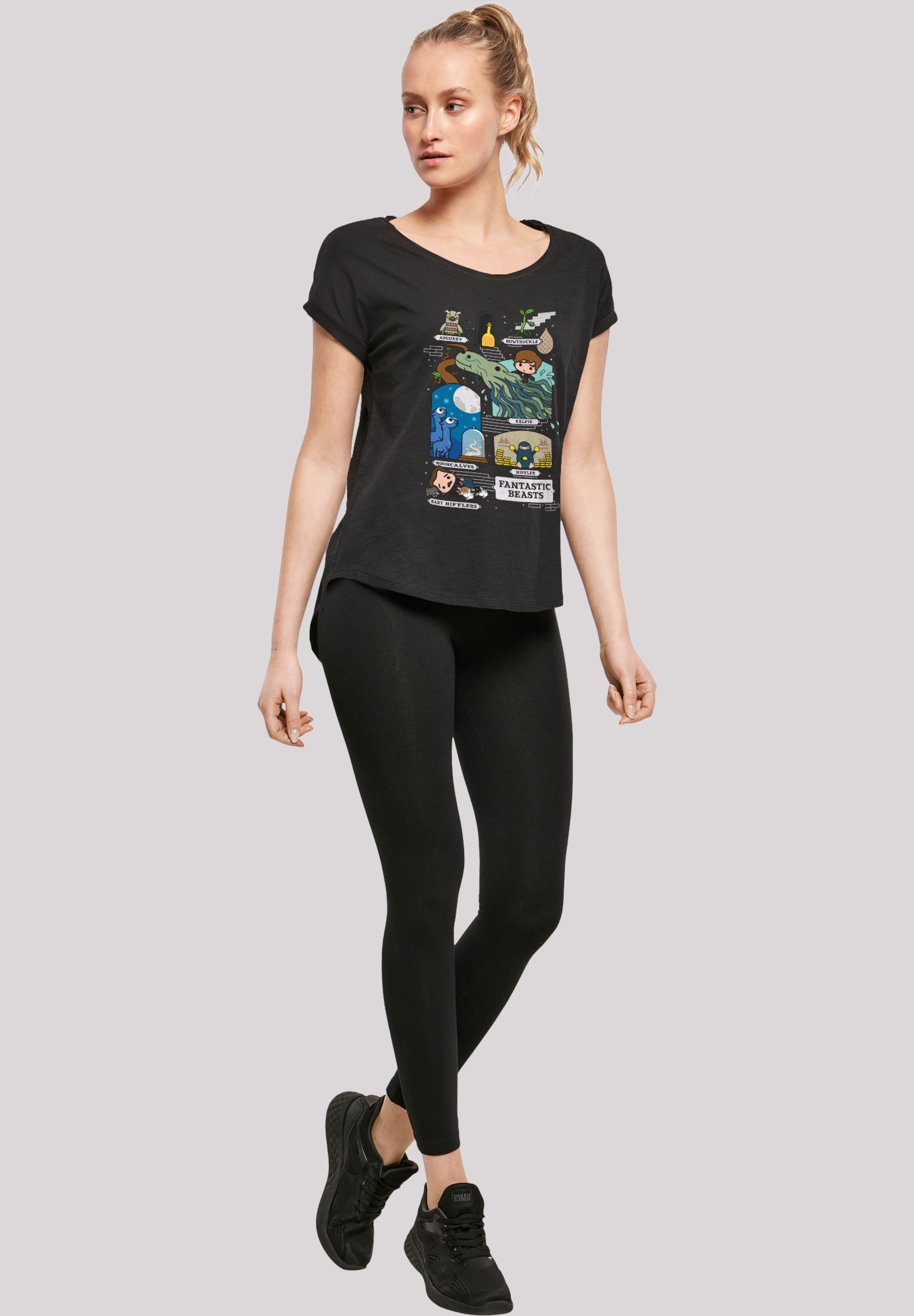 F4NT4STIC T-Shirt »Phantastische Tierwesen Chibi Newt«, Print