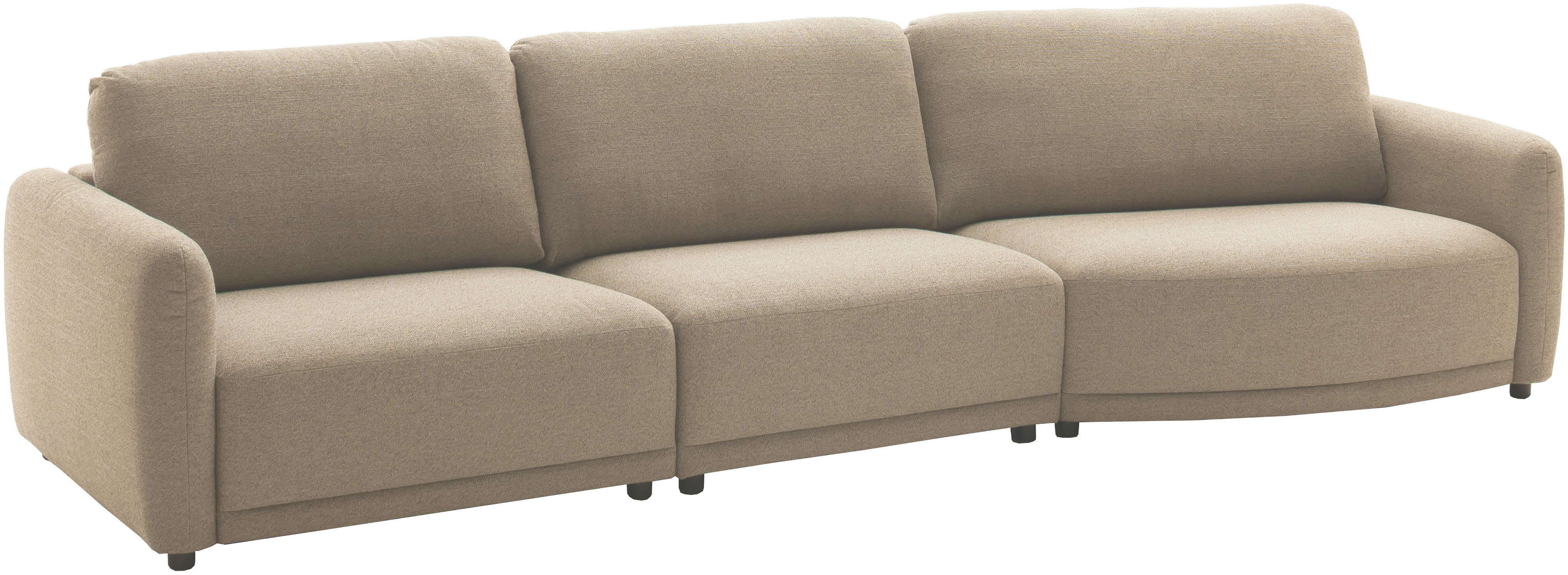 SCHÖNER WOHNEN-Kollektion "Wonder, Mega-Sofa, Modernes Design mit sanfter Rundung, Breite 349cm" Organische Form, Kammerkissen-Komfort & XXL-Maße