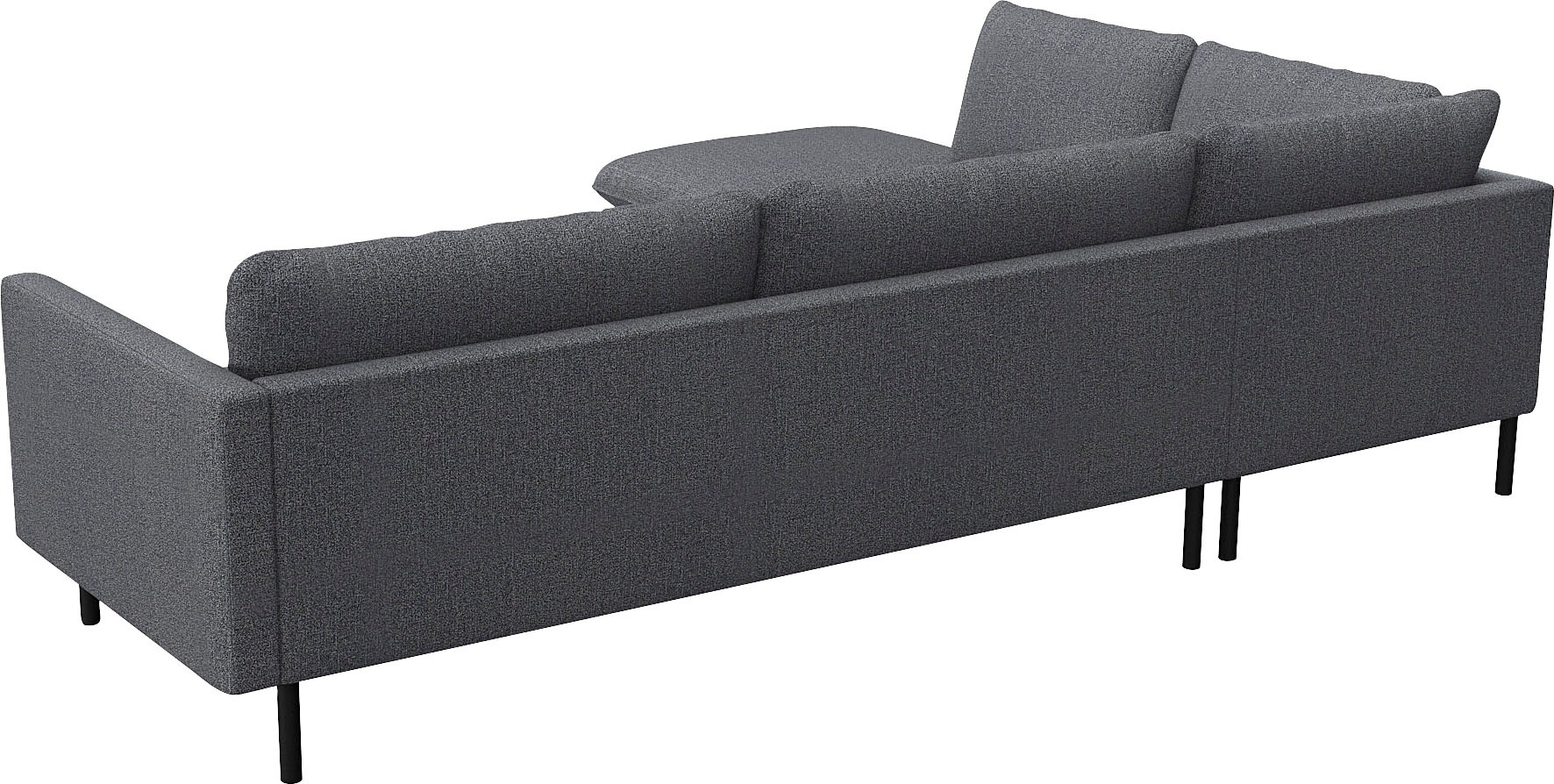 FLEXLUX Ecksofa »Bolzano, elegant und bequem, L-Form«, Sitzaufbau mit Kaltschaum & Stahl-Wellen, lose Sitz -& Rückenkissen