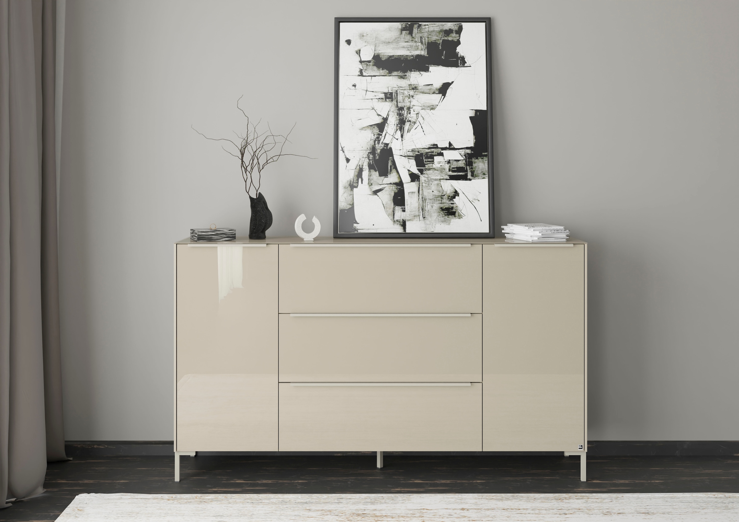 set one by Musterring Sideboard "Reno" 1 Stk. tlg. Mit Winkelfuß in diversen Farben, 108 cm Höhe & Farbauswahl