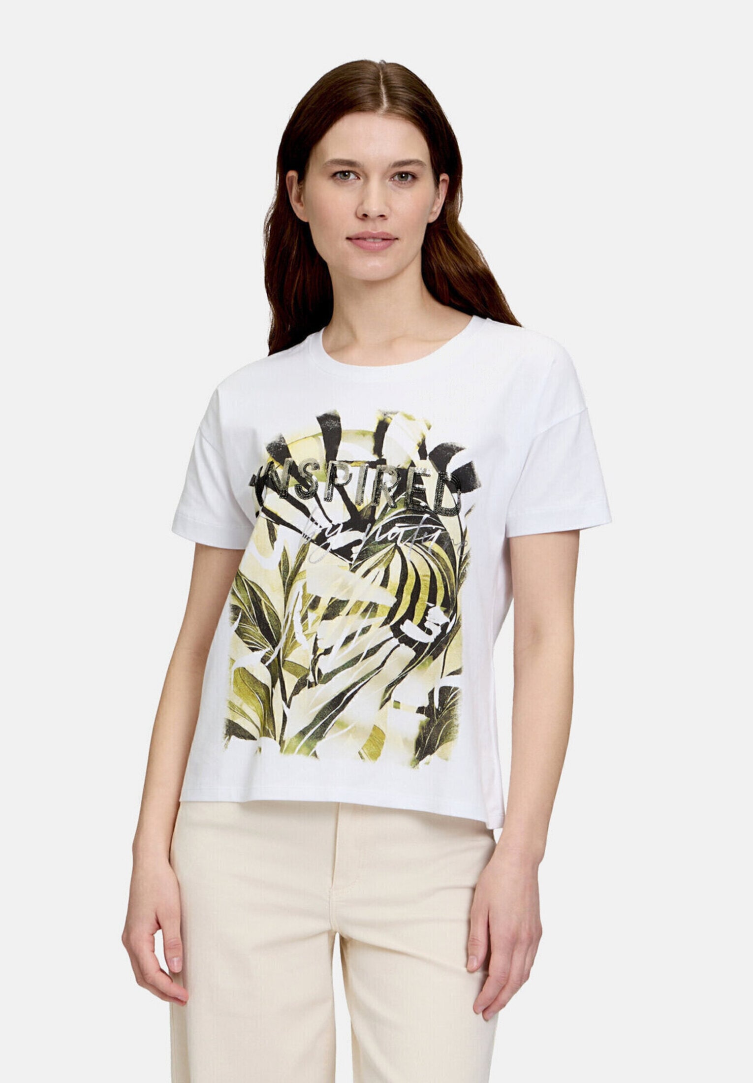 Betty Barclay Kurzarmshirt »Damen mit Aufdruck« 1 Stk. Pailletten