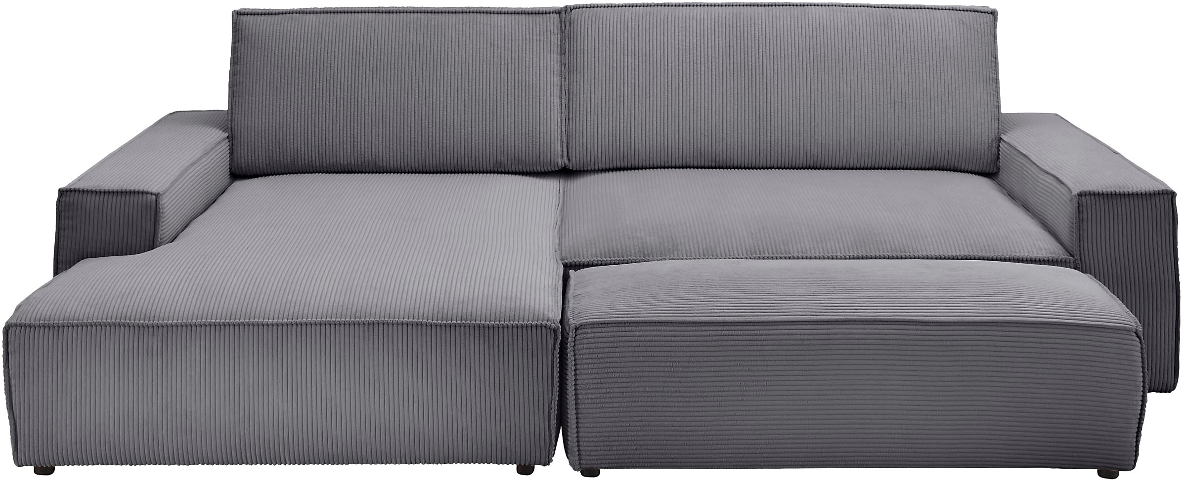 Thumbnail - Home affaire Polsterecke "SHERWOOD XXL tief, L-Form, Schlaffunktion, Bigsofa, Cord, Leinenoptik" stellbar zum Schlafsofa...